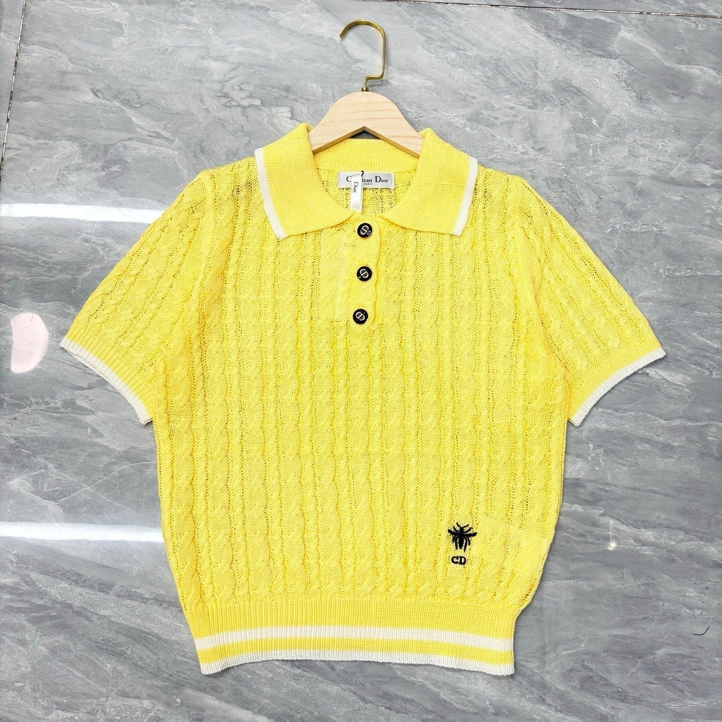 Dior 2026 Polo Collar Short-sleeved Shirt Cotton 341363