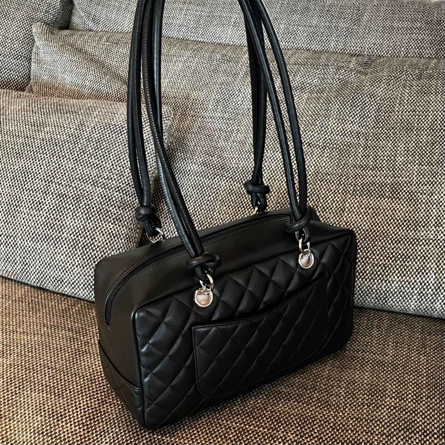 Chanel 2026 Cambon Ligne Bowling Bag 27cm Calfskin