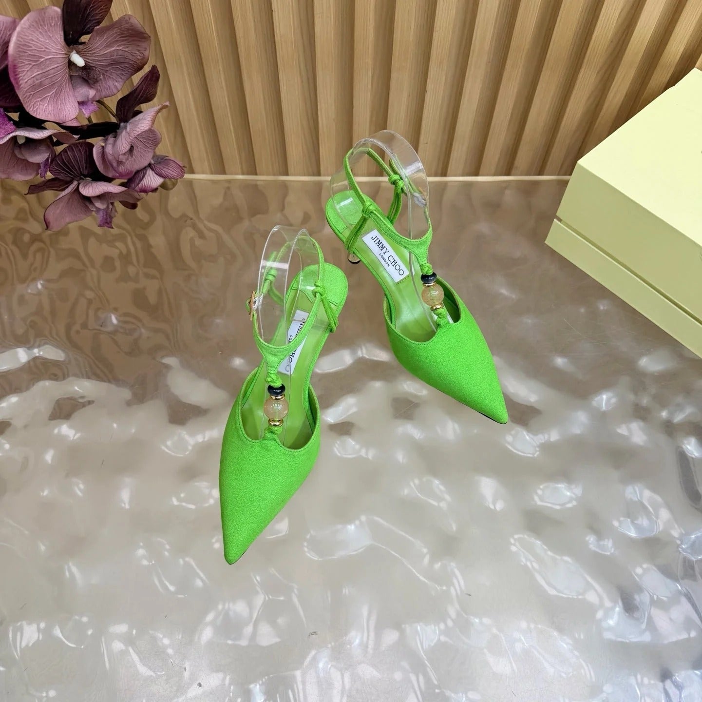Jimmy Choo 2026 Lauri Slingback 65mm Suede Leather 949800