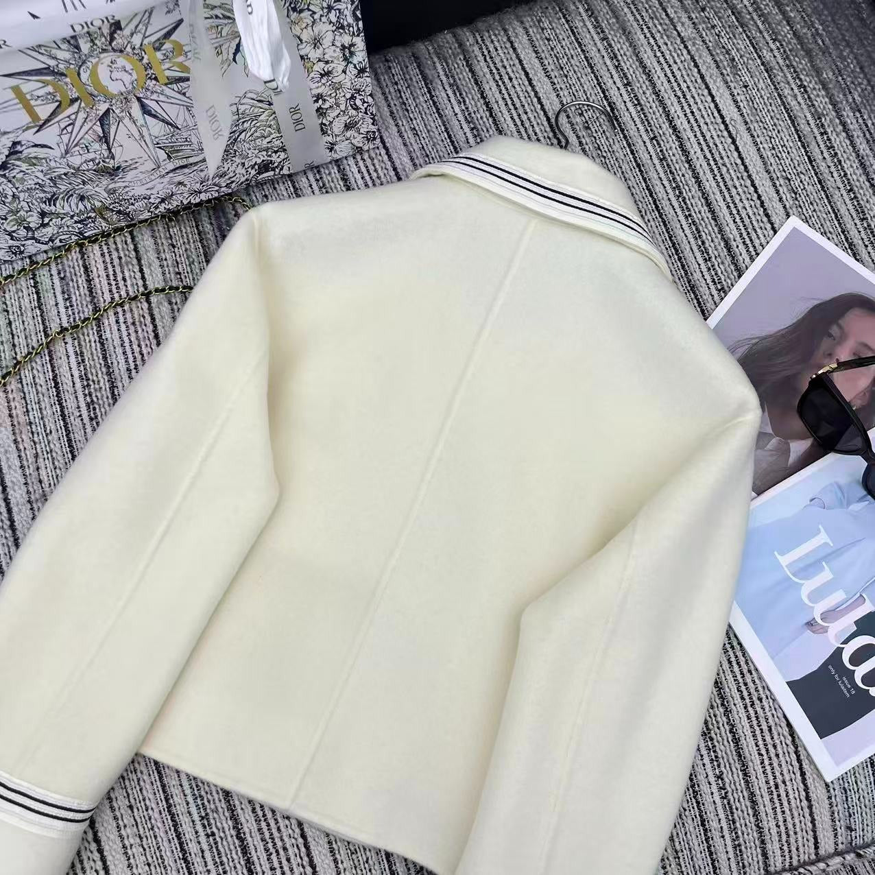 DIOR 25S REVERSIBLE KNIT JACKET 862