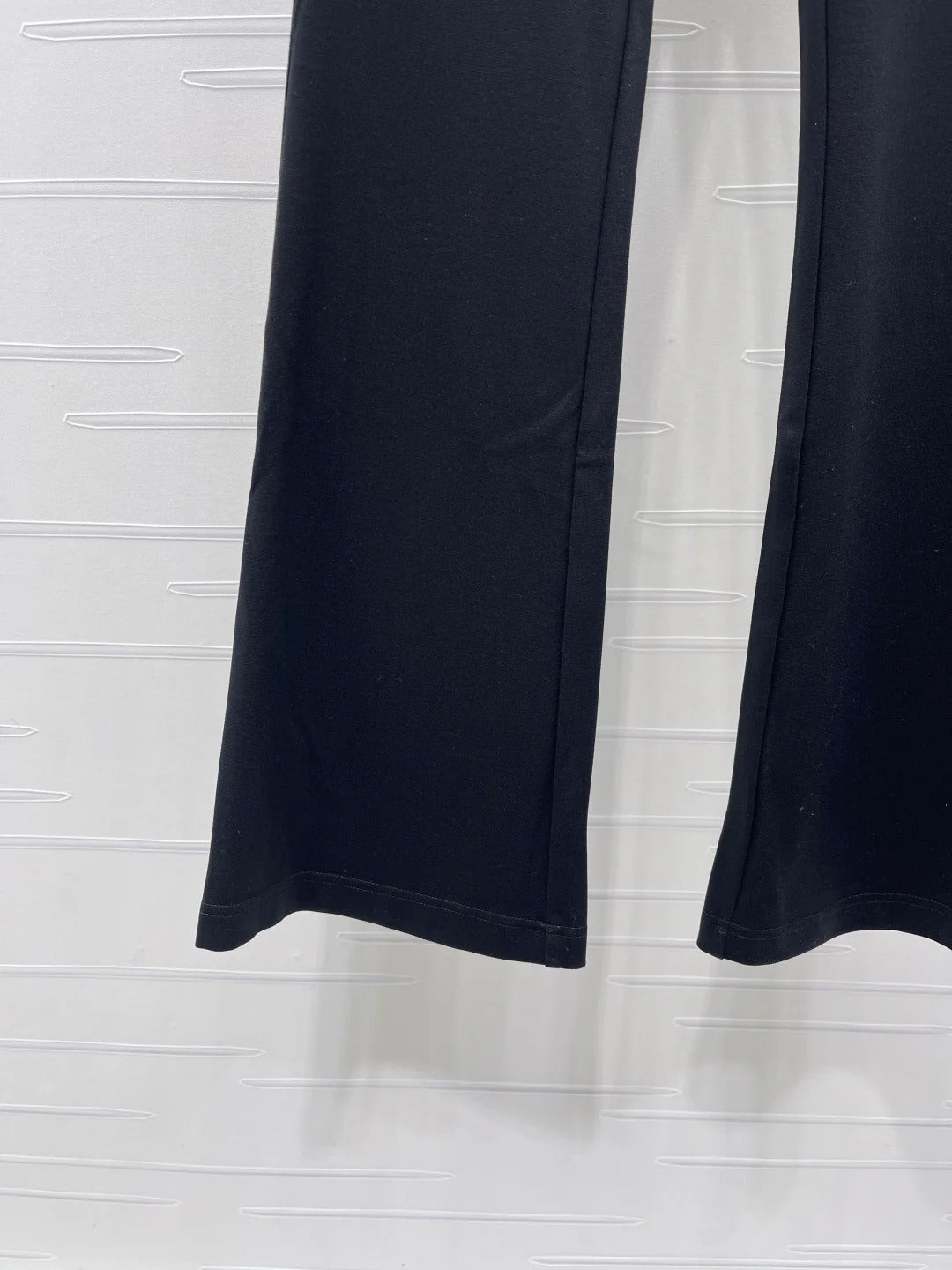 Chanel 2026 Webbing Letter Flared Pant Black White Cotton Polyamide 363365