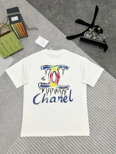 CC 2026 Short-Sleeve T-Shirt Rainbow Graffiti Cotton 431014