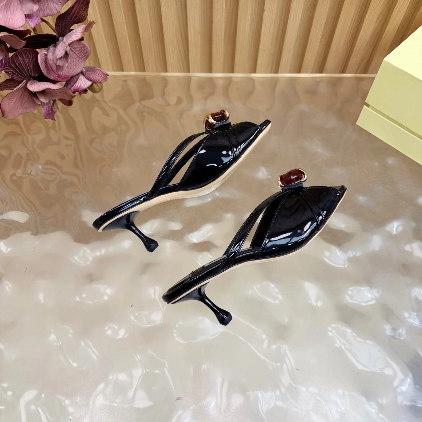 Jimmy Choo 2026 Brigitte Sandals 6.5cm Patent Leather 949774