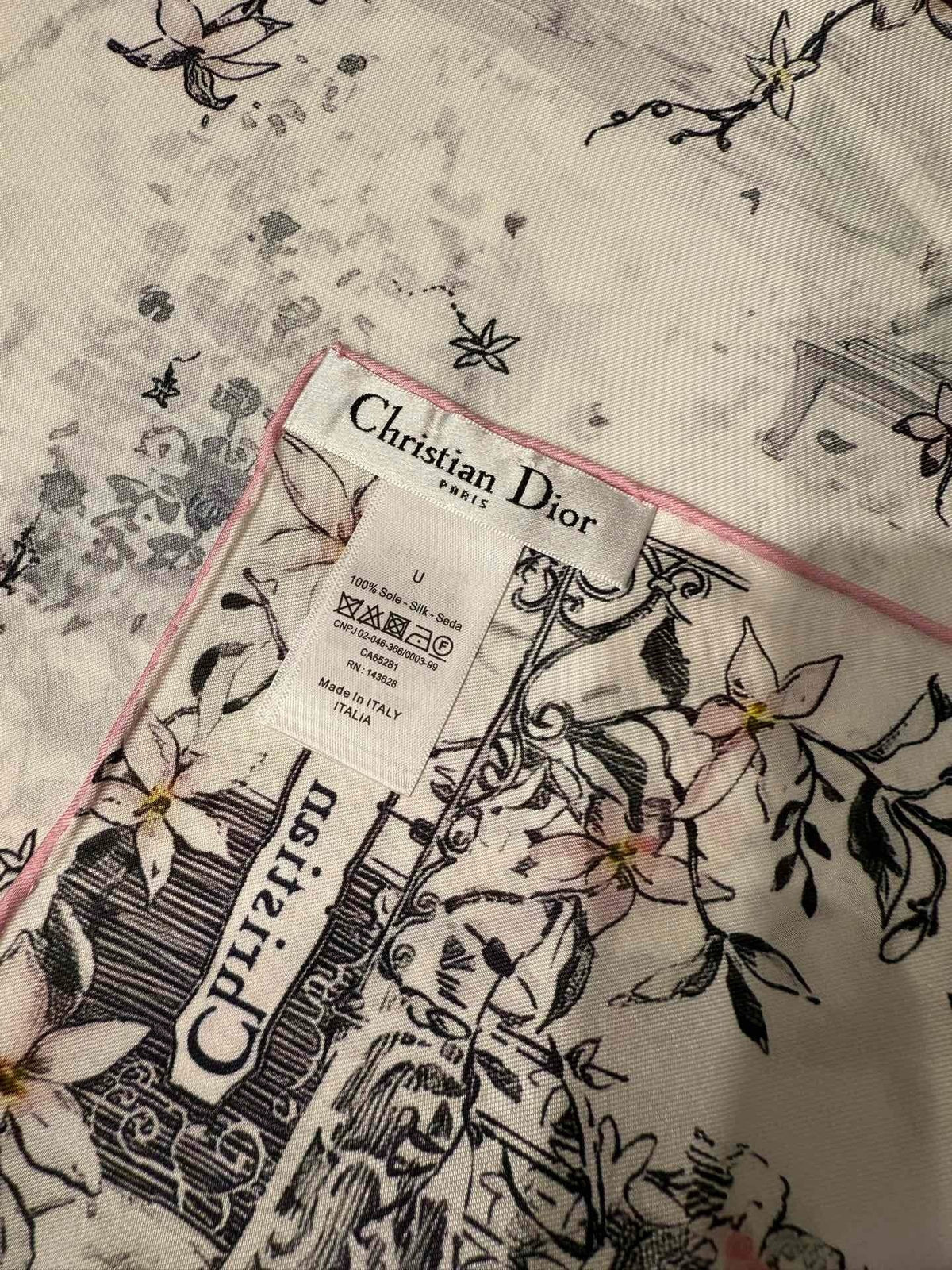 Dior 2026 Millefiori Scarf 70cm Colorful Silk 186958