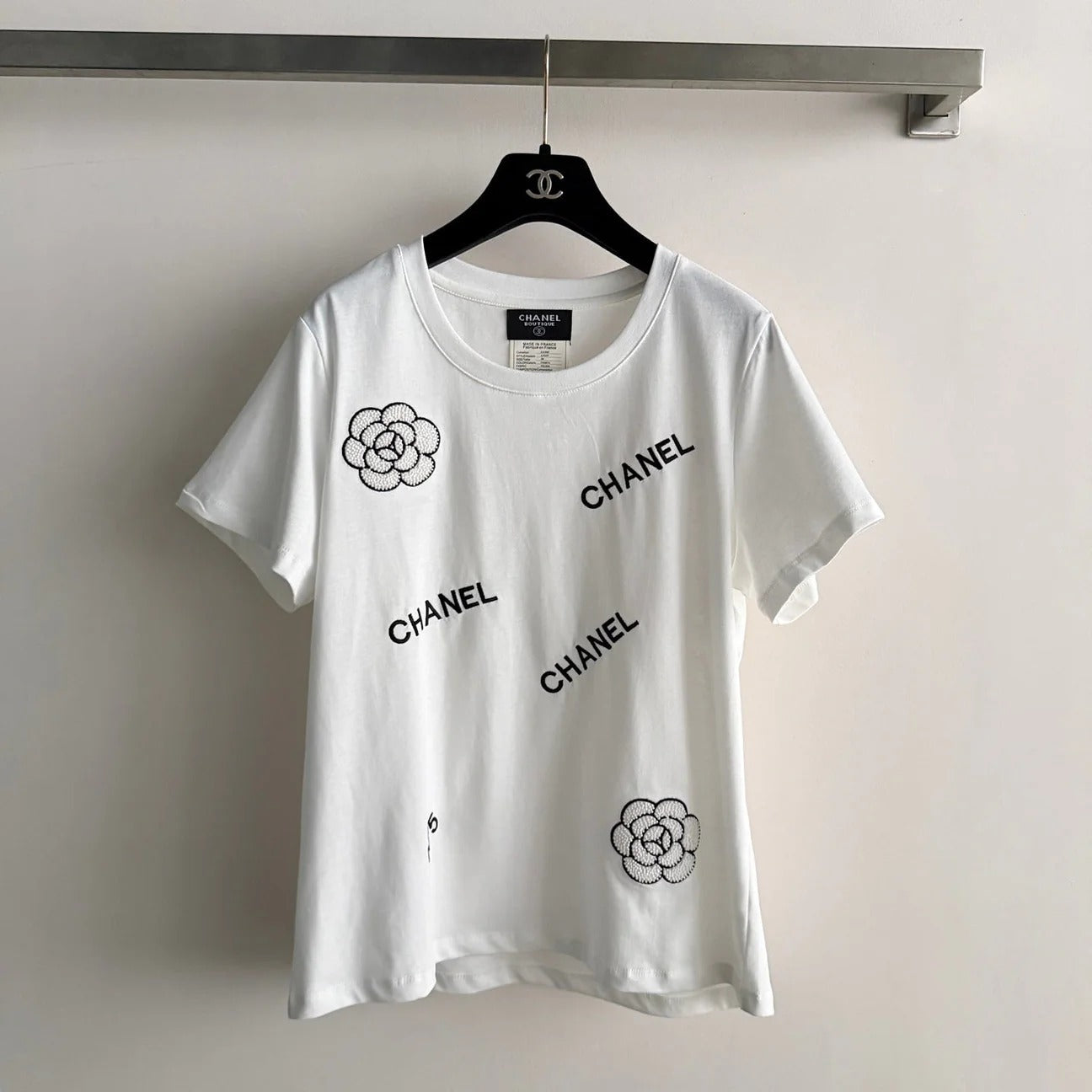 Chanel T-shirt White in Cotton 306183