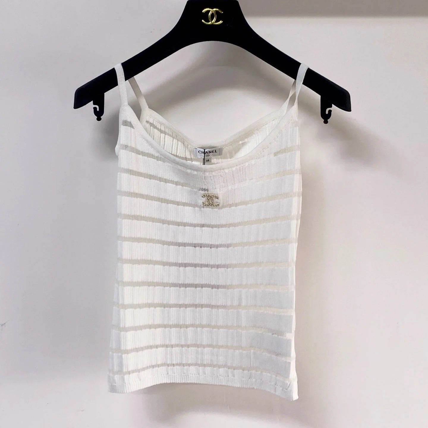 Chanel Vest White in Polyester 273023