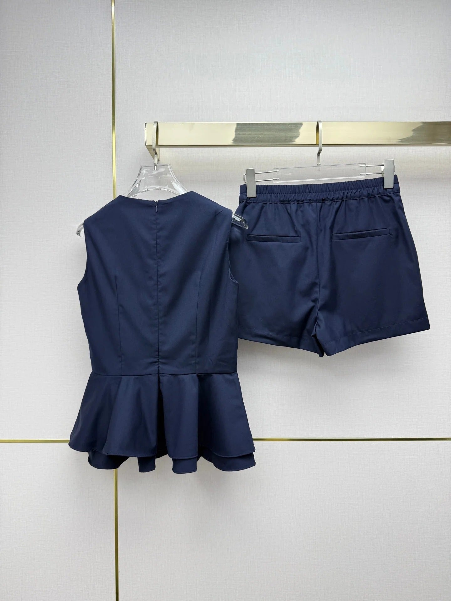 Dior 2026 Sleeveless Top + Shorts Set Polyester 400190