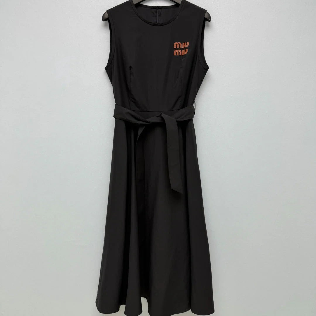 MiuMiu 2026 Dress Black Cotton 643289