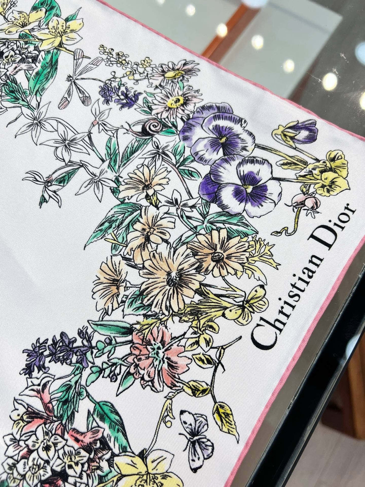 Dior 2026 Scarf 90cm Colorful Silk 212127