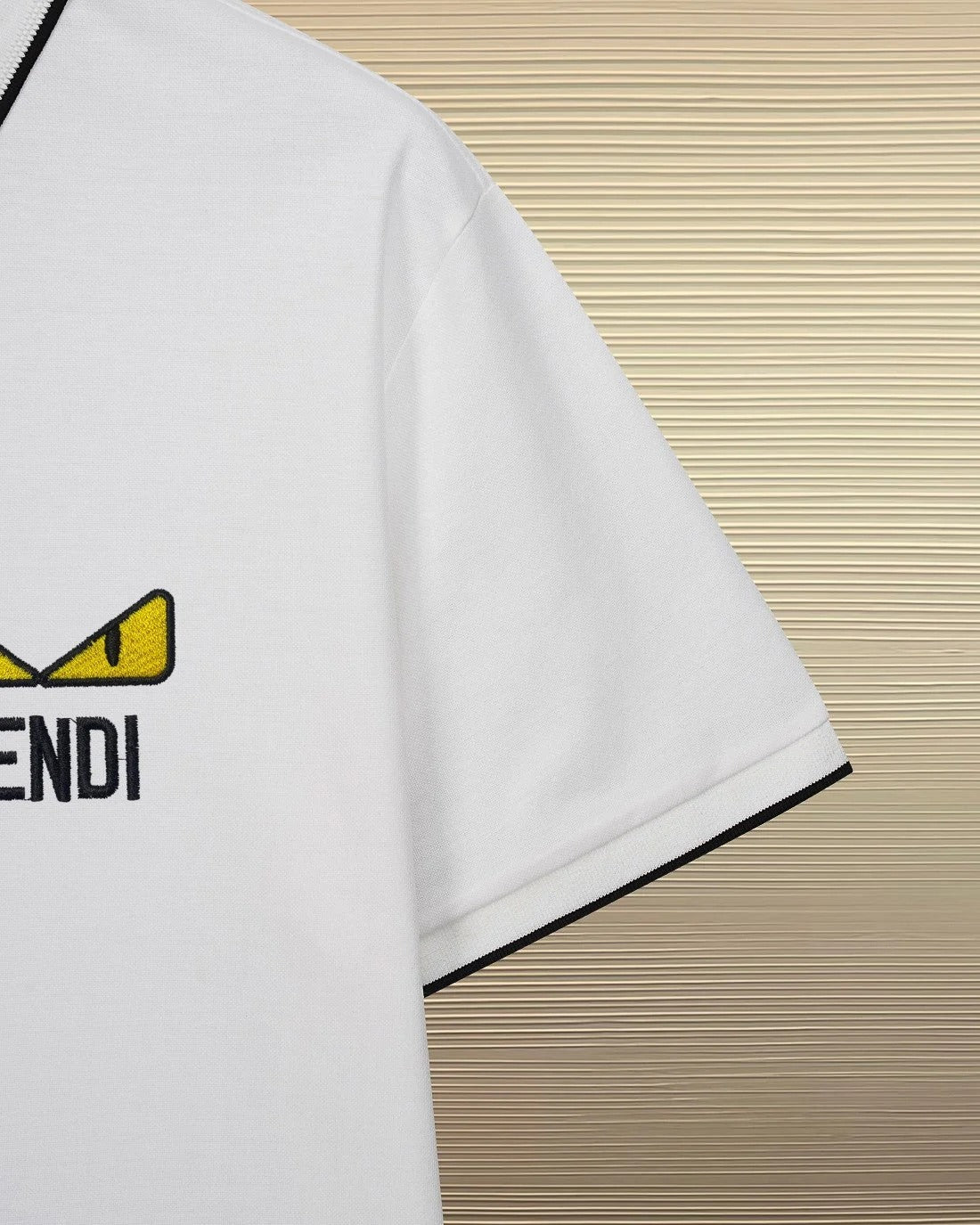 Fendi 2026 Men's Short-Sleeve Polo Shirt Cotton Polyester Fiber 740511