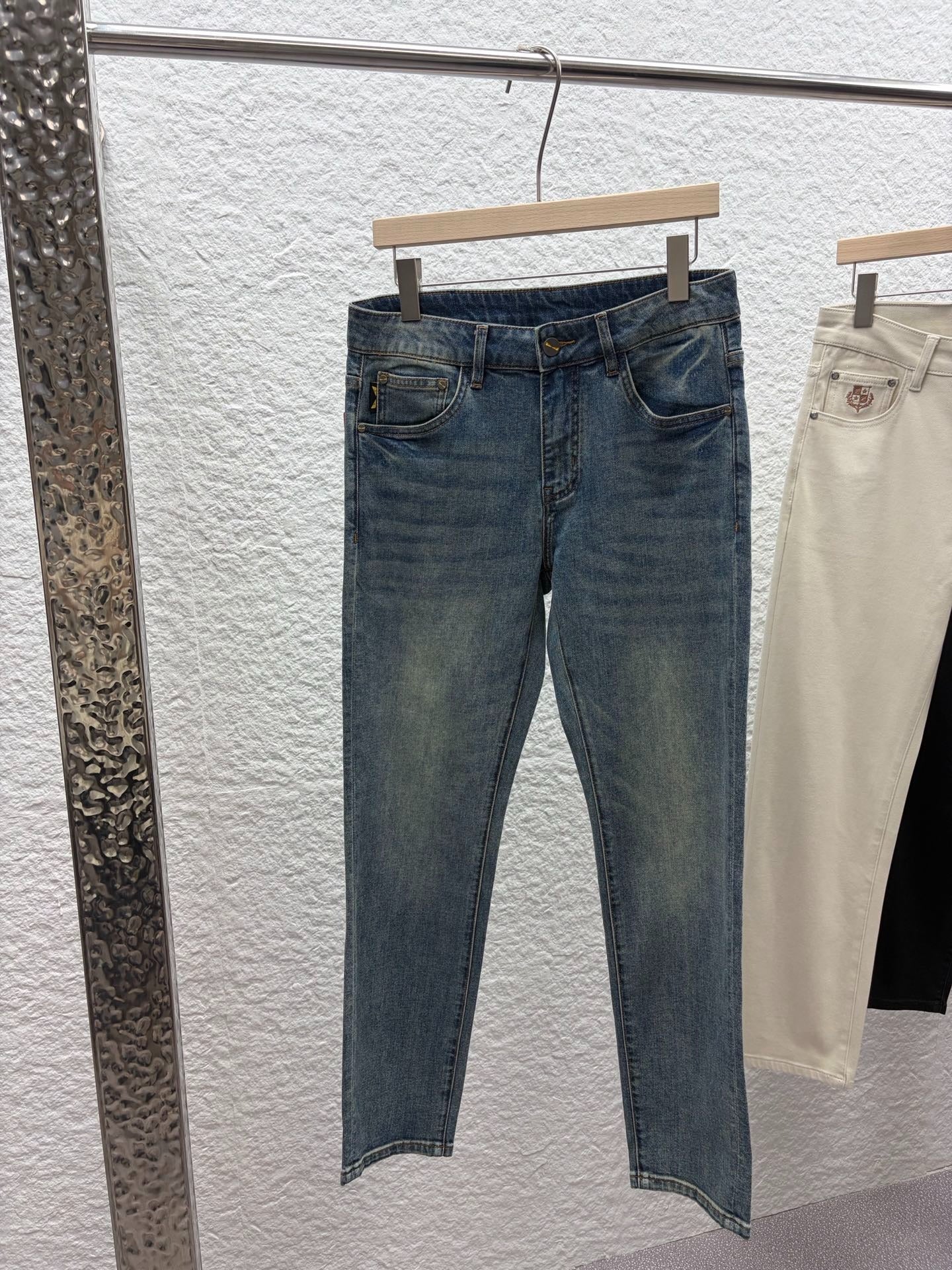 Fendi 2026 Men's Jeans Blue Denim 738152