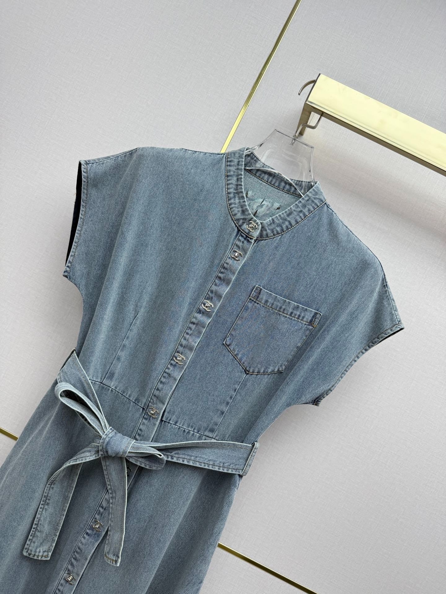 Chanel 2026 Trousers Jean Light Blue Cotton 401621