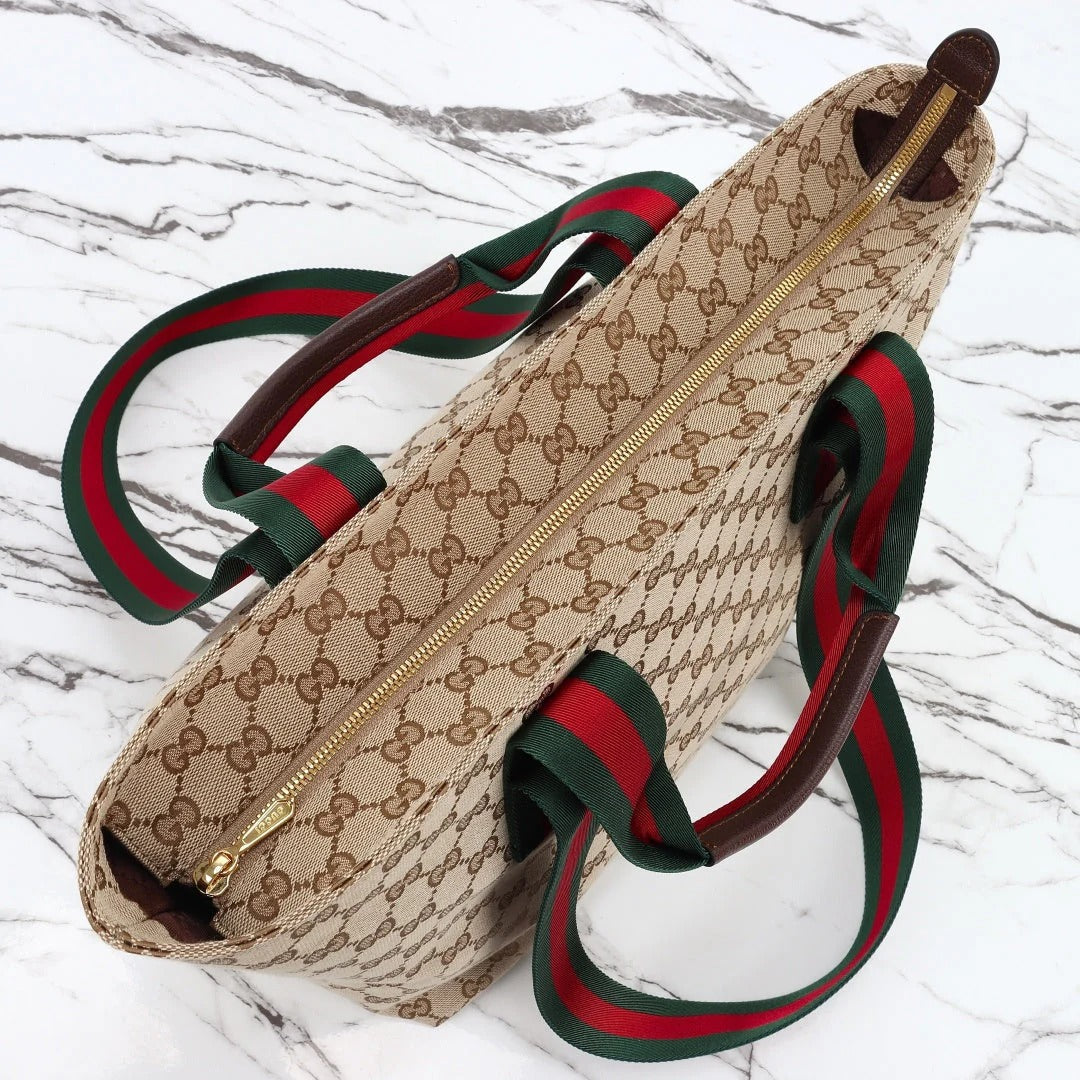 Gucci 2026 Tote Bag 29cm Brown Canvas