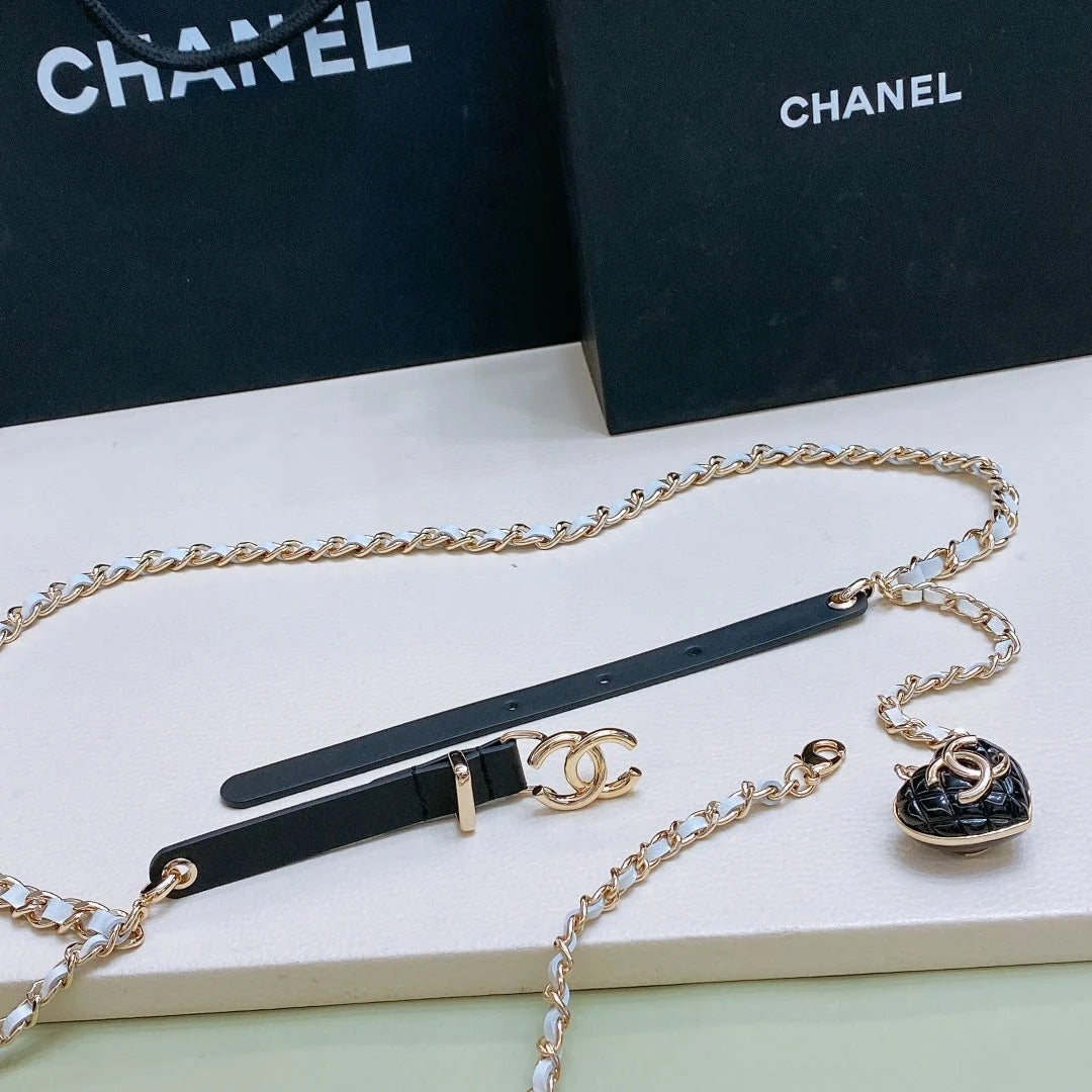 Chanel 2026 Double CC Leather Chain Belt