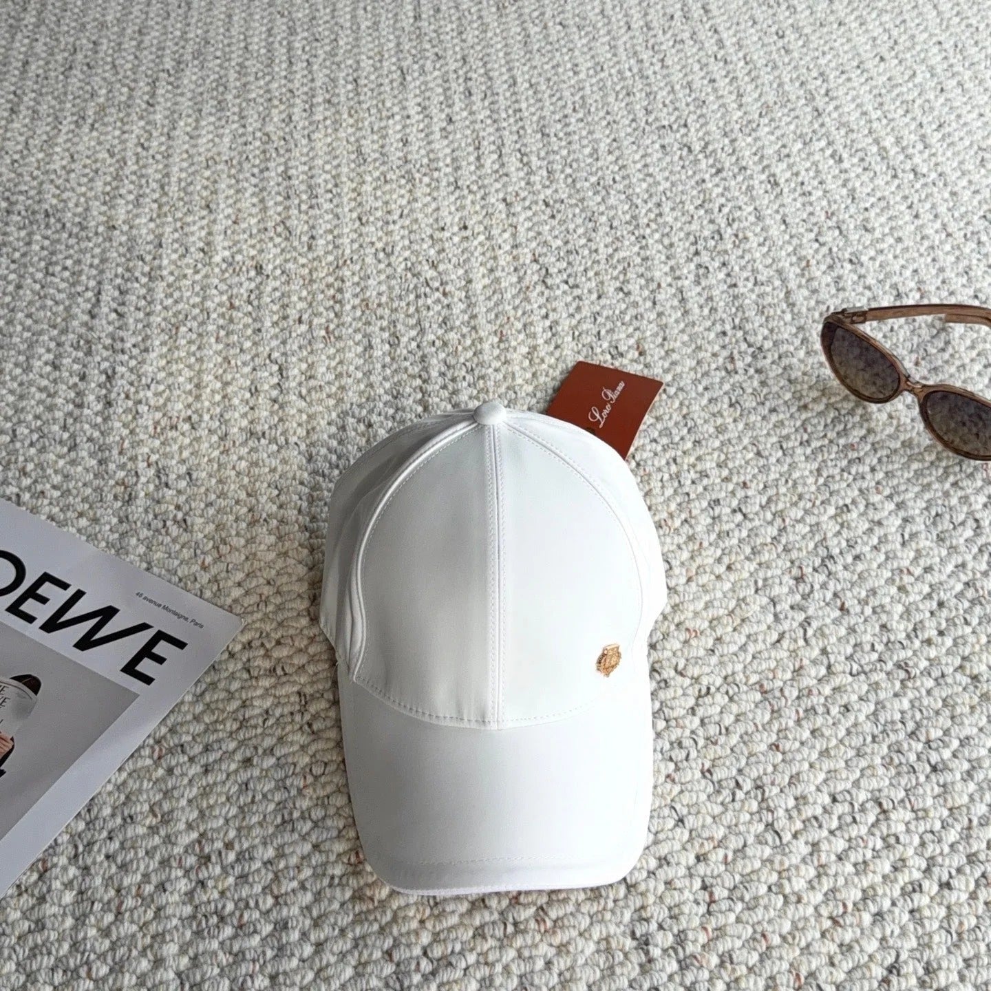 Loro Piana Baseball Cap with Metal Logo 425743