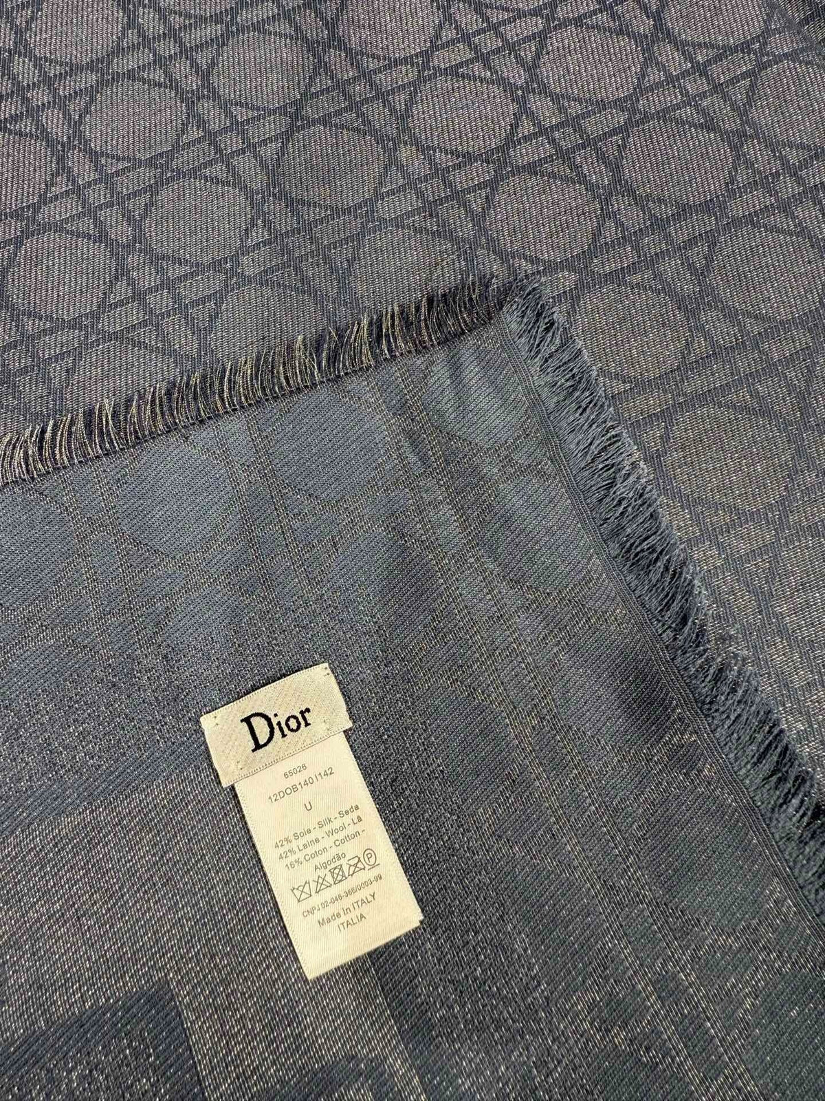 Dior 2026 Cannage Scarf 140cm Silk And Cashmere 211158