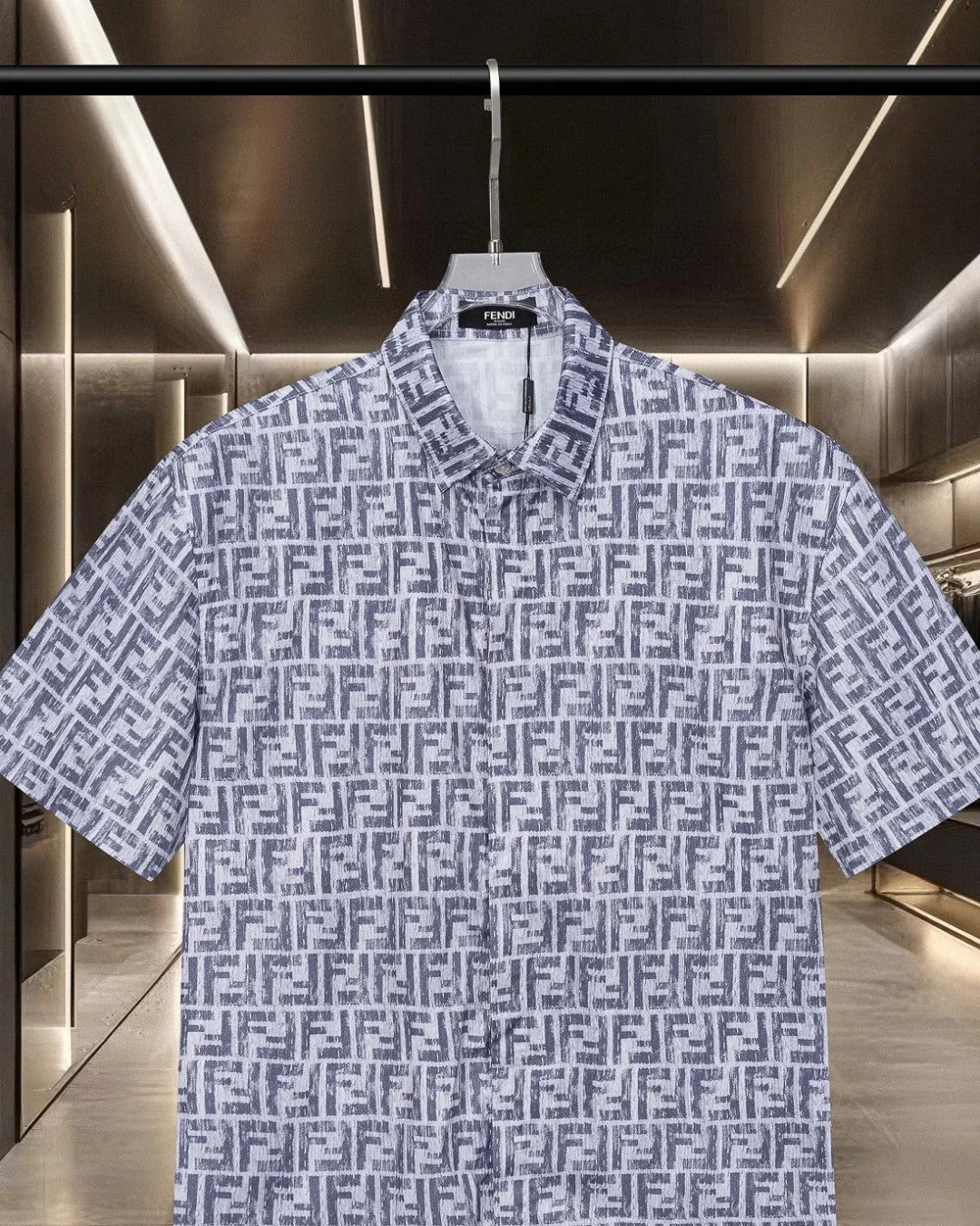 Fendi 2026 Men's Short-Sleeve Shirt Cashmere 801532