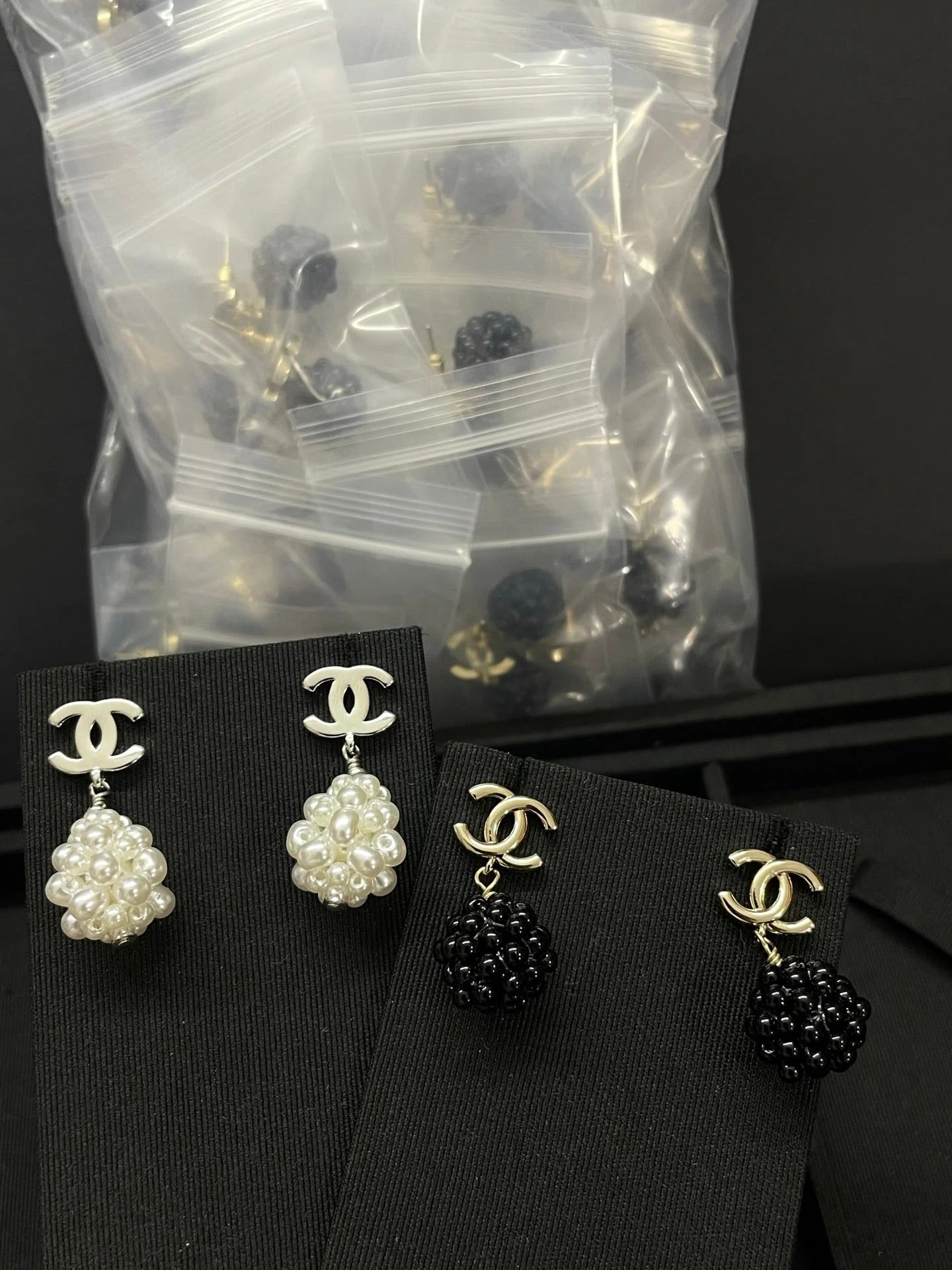 CC Beaded Drop earrings