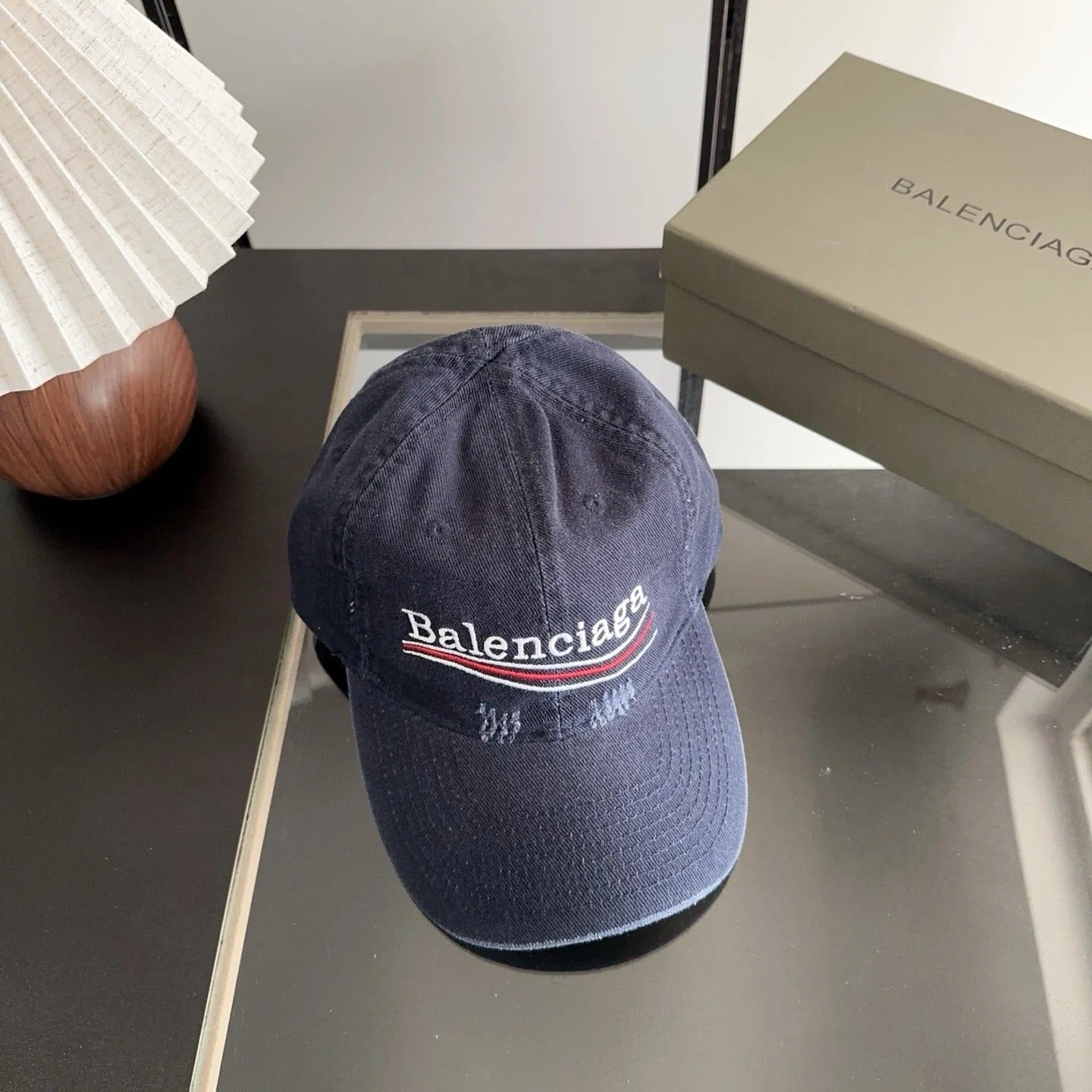 Balenciaga Baseball Cap with Embroidered Letters 412862