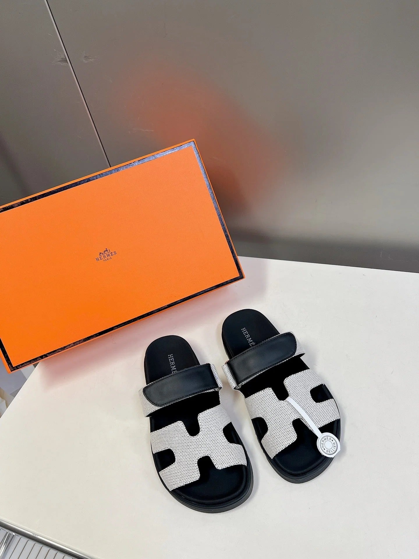 Hermes 2026 Chypre Sandal Canvas Sheepskin 777934