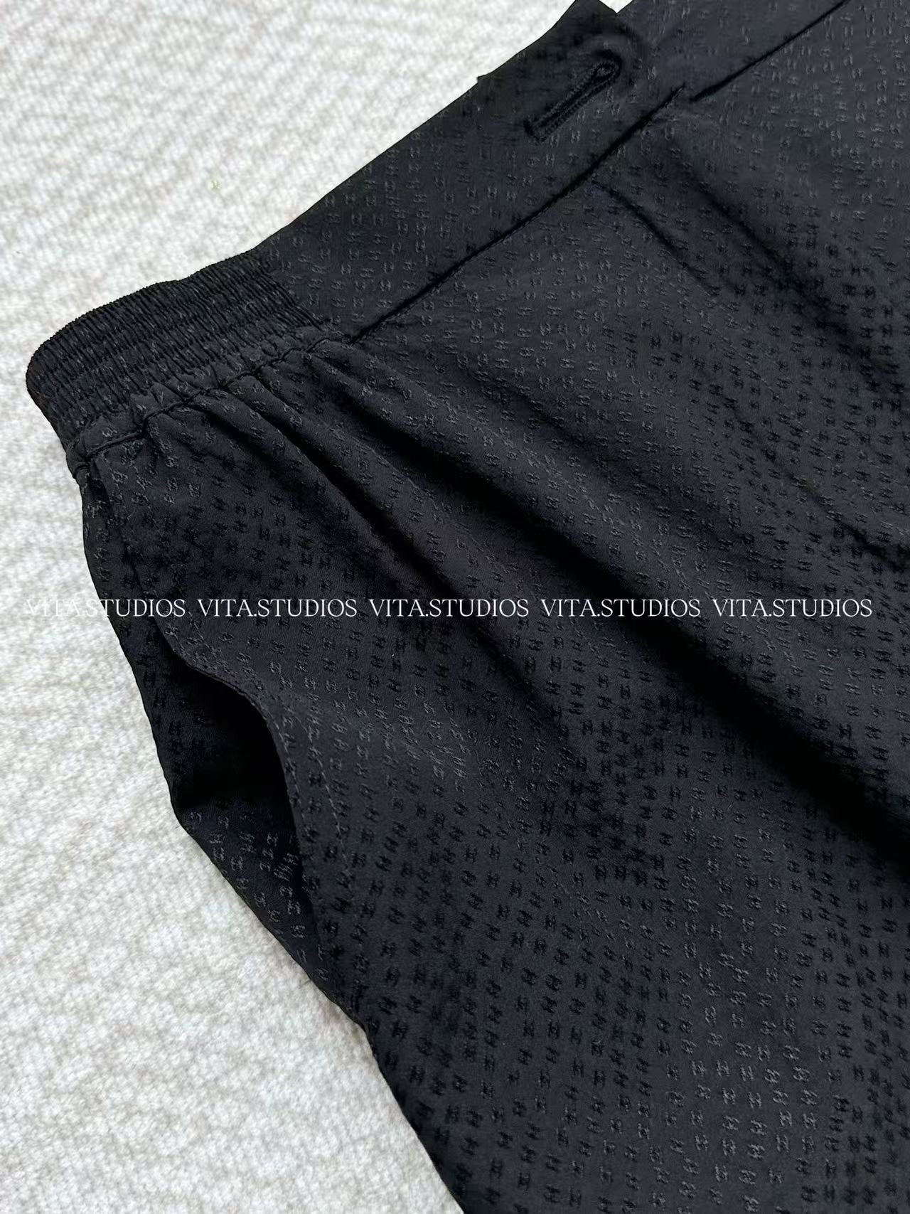 Chanel 26 Fishtail Skirt Black in Silk 298865