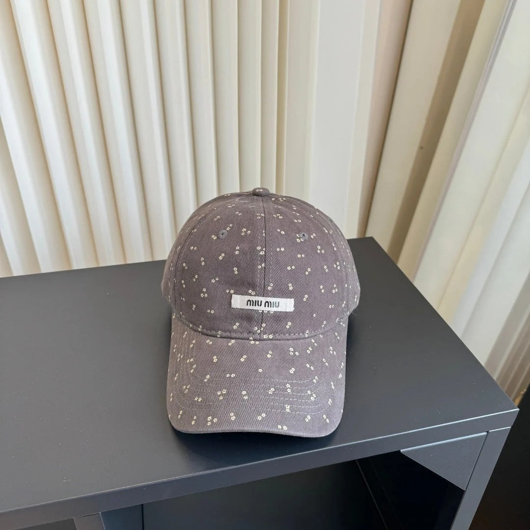 Miumiu Floral Print Baseball Cap 413004