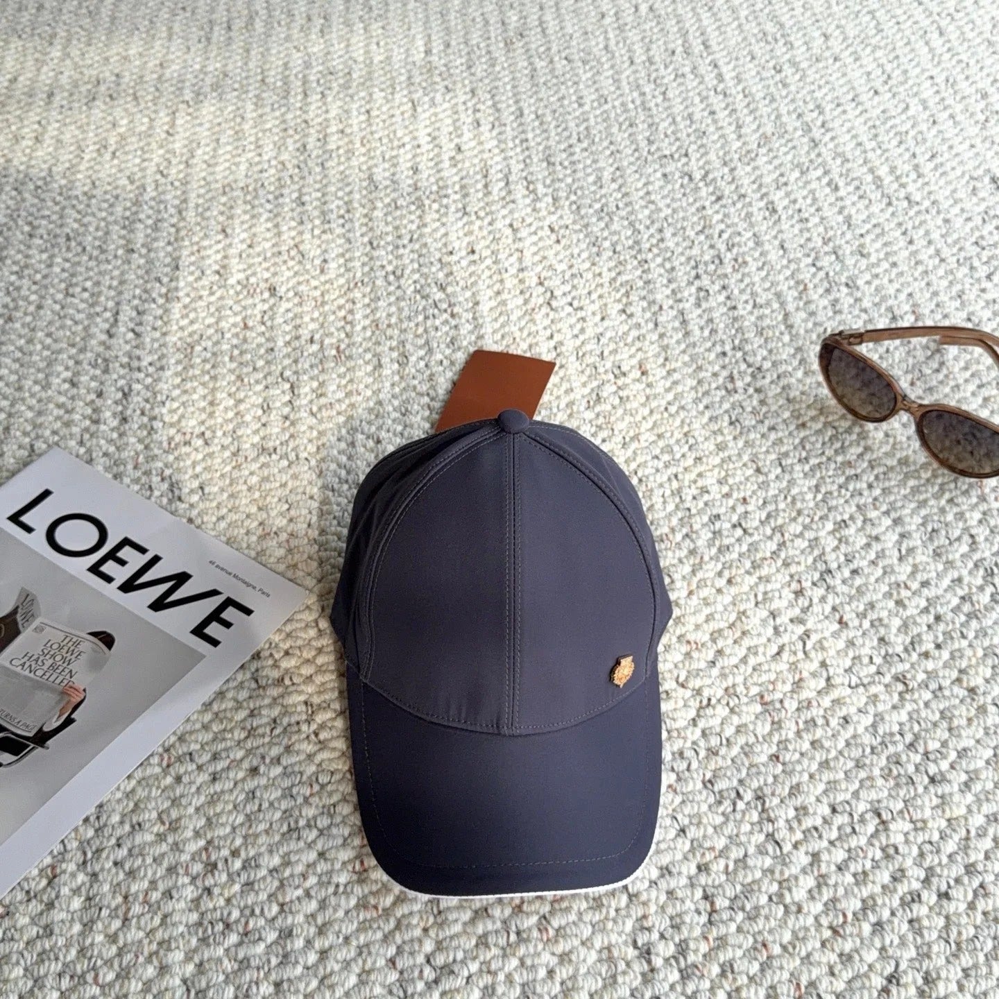 Loro Piana Baseball Cap with Metal Logo 425743