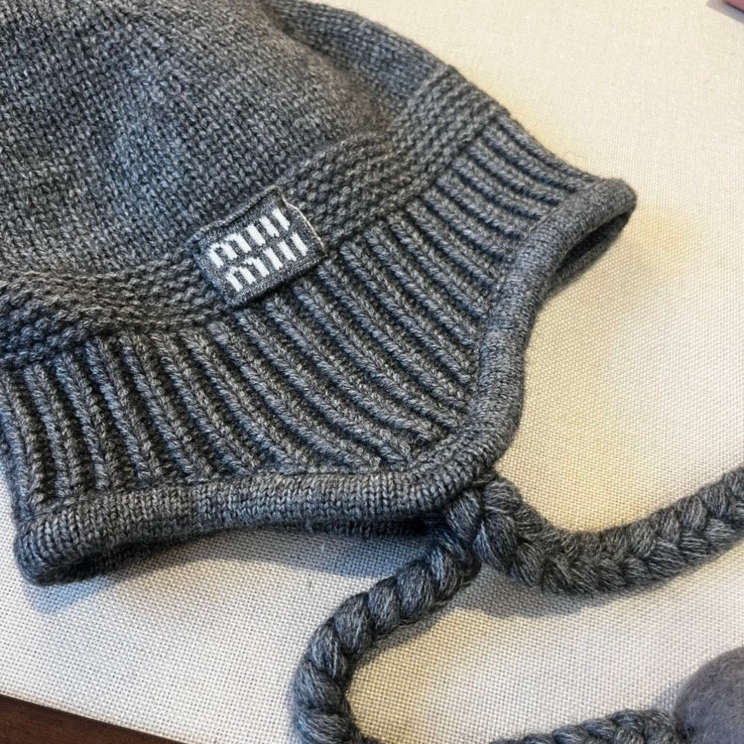 Miumiu Earflap Cap 437125