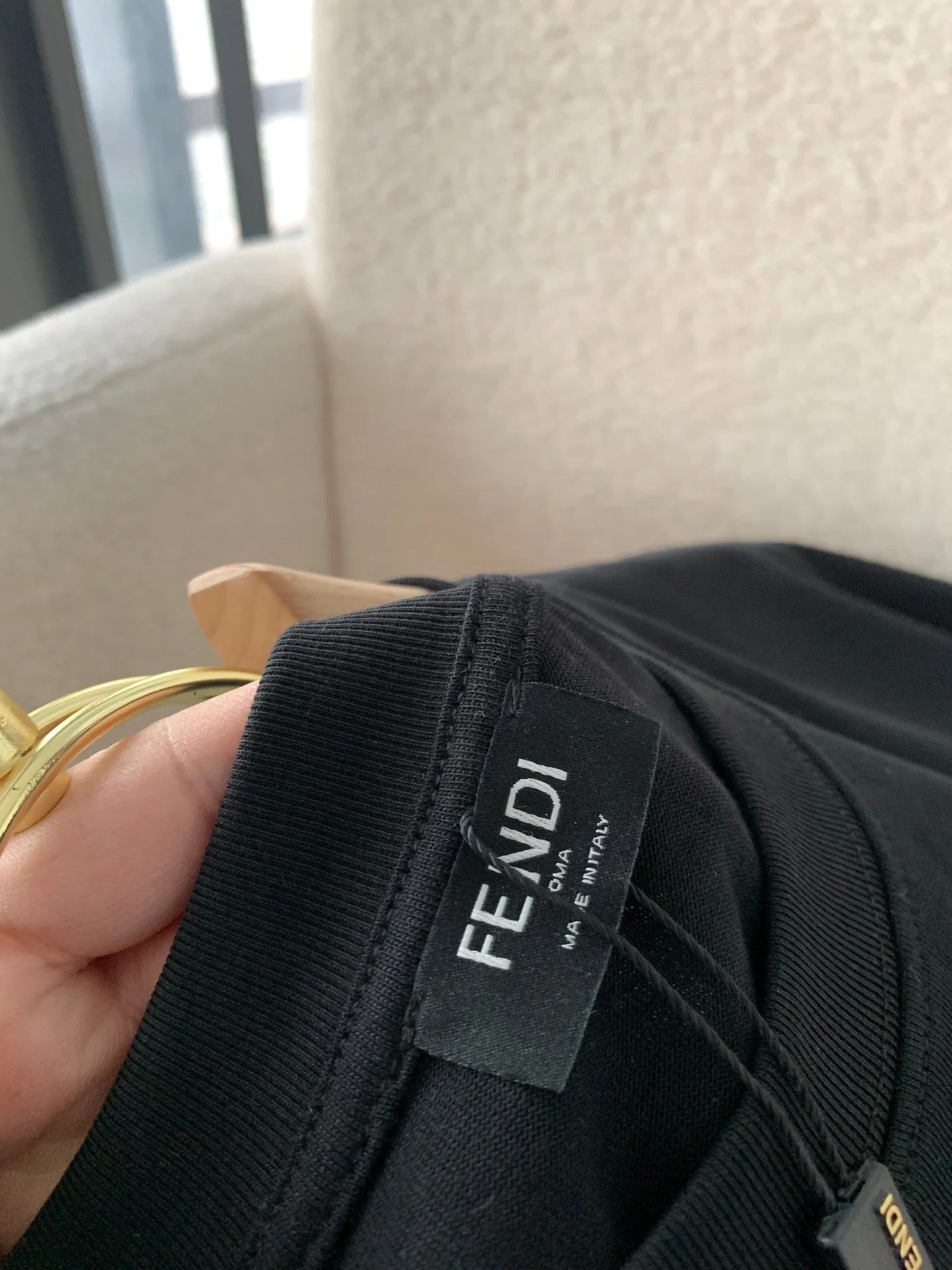 Fendi 2026 Men's Short-Sleeve T-Shirt Cotton 734798
