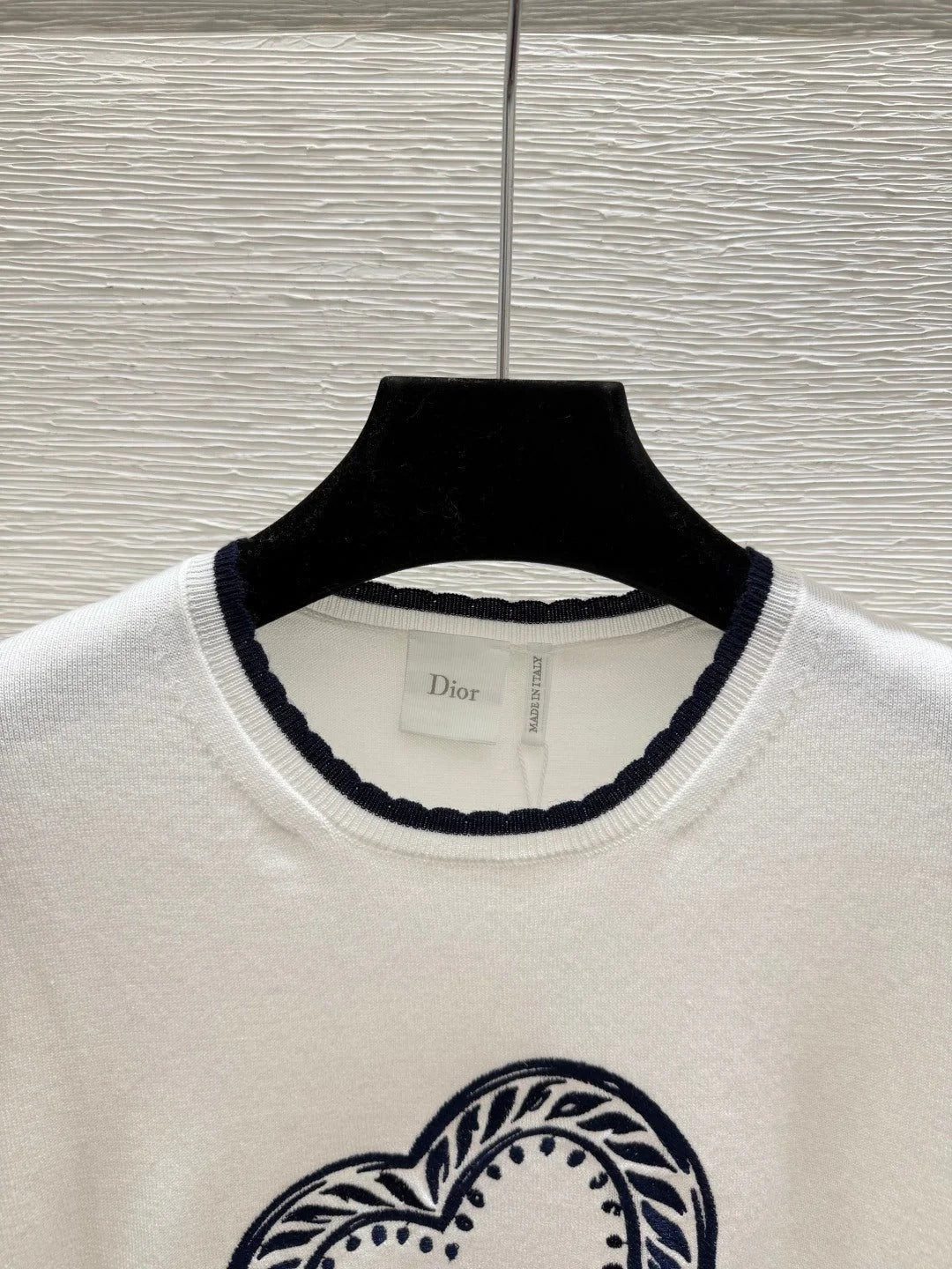 Dior 2026 Heart Knitted Short-Sleeve T-Shirt Wool 758717