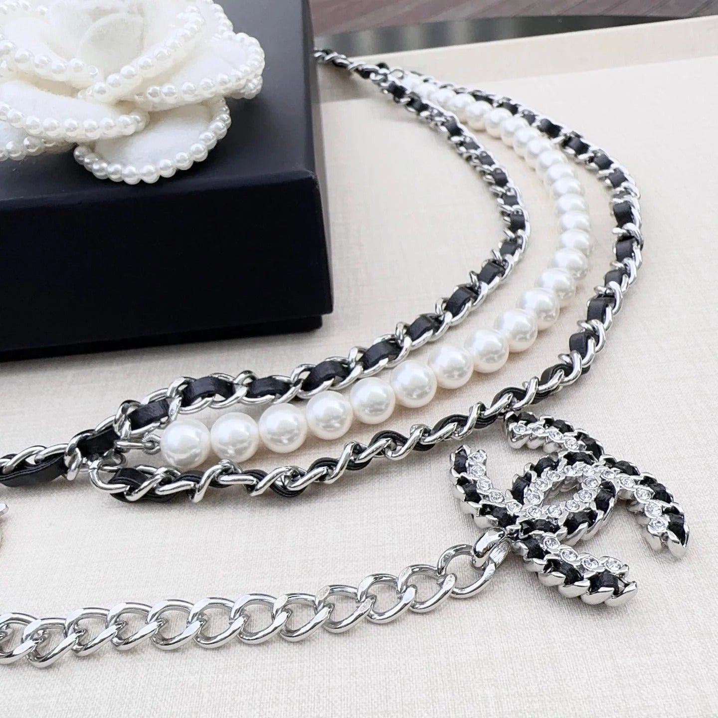Chanel 2026 Pearl Waist Chain Belt 215177