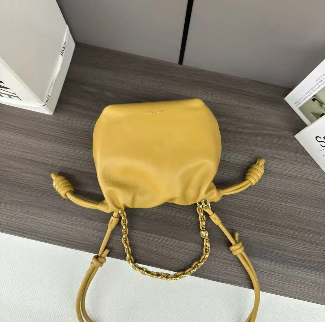 Loewe 2026 Flamenco Bag 23cm Yellow Calfskin