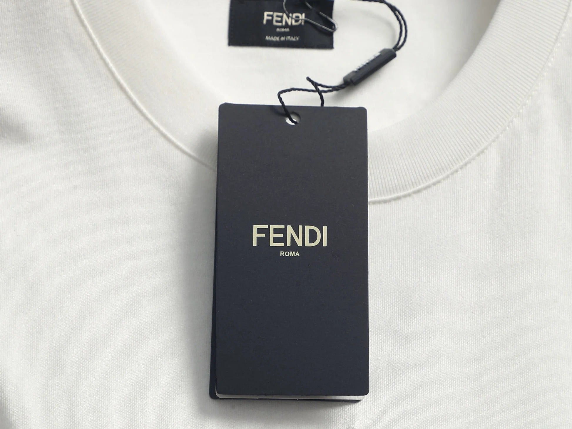 Fendi 2026 Logo Embroidered T-Shirt Cotton 829804