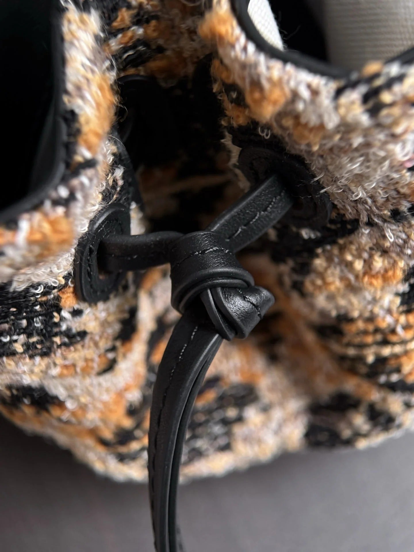 Chanel 2026 Leopard Print Baguette Bag Tweed Leather