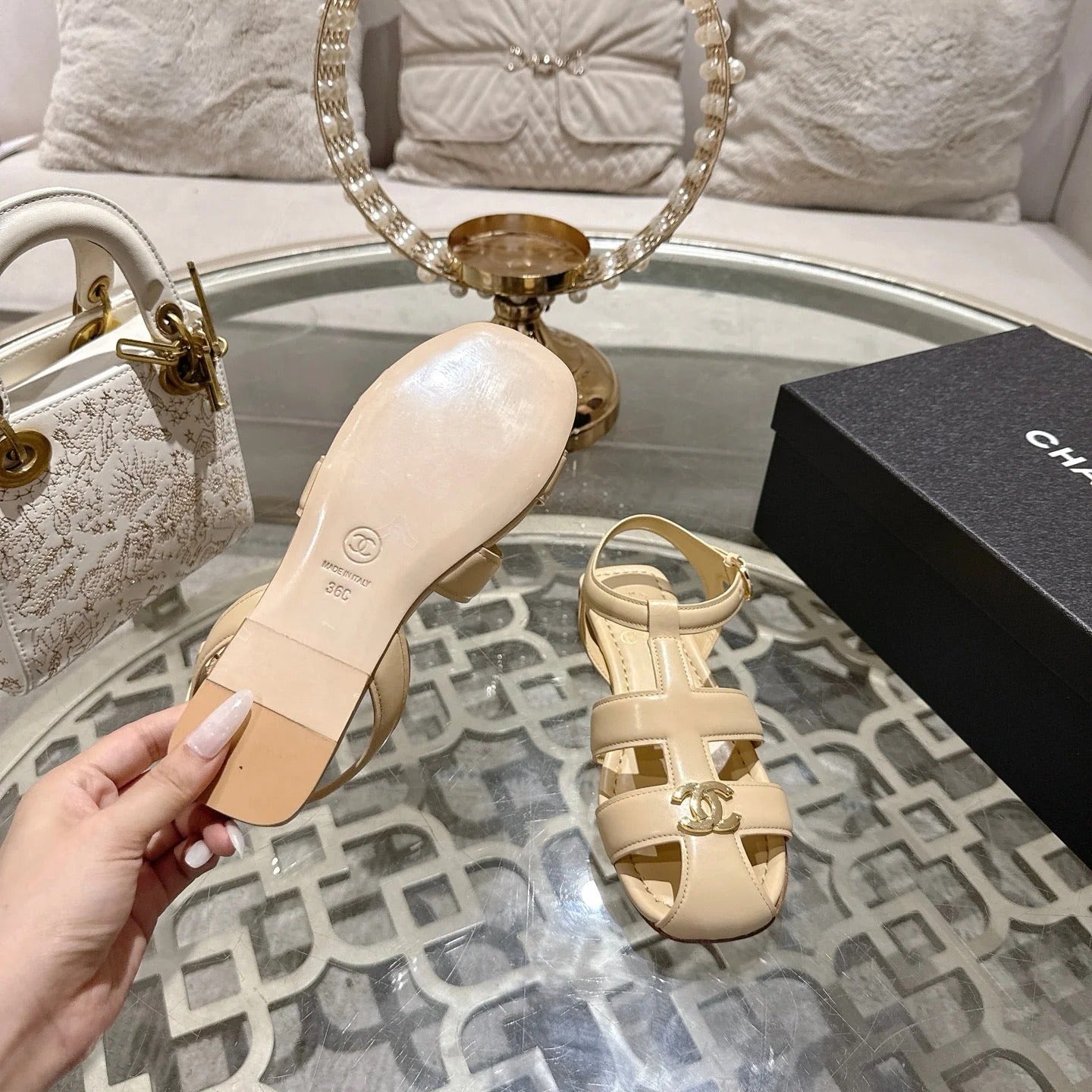 Chanel 2026 Sandals Calfskin 926456