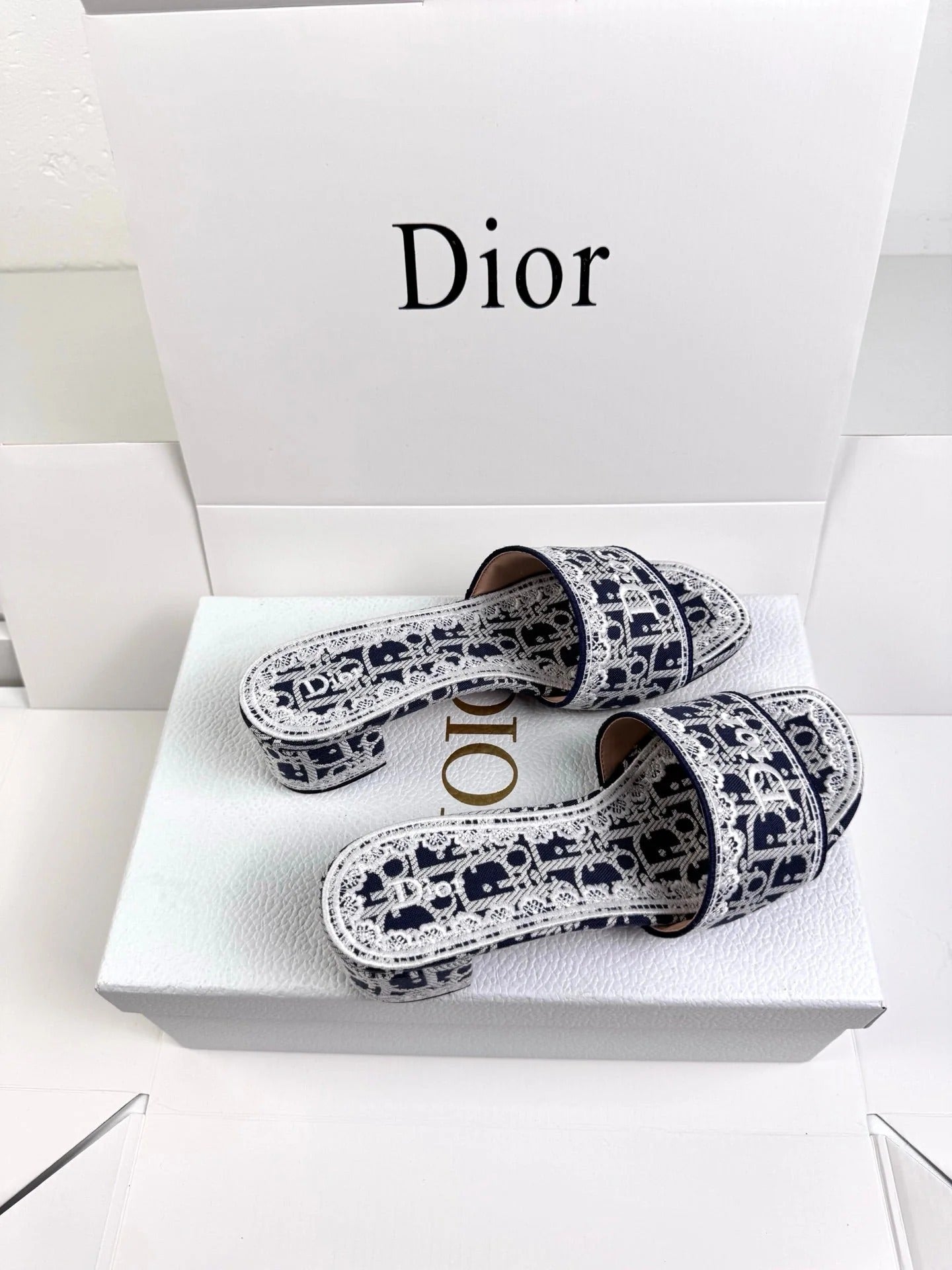 Dior 2026 Bow Sandal Canvas Leather 907874
