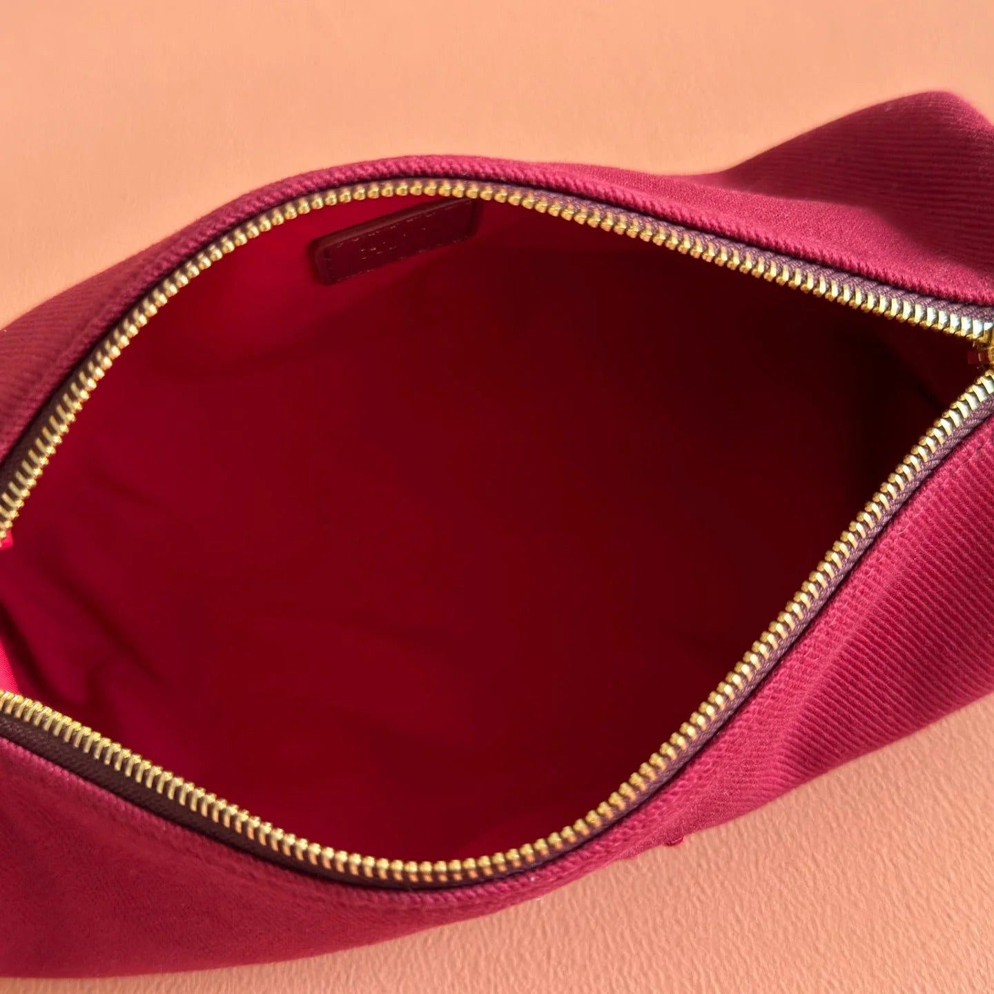 Miu Miu Adventure Nappa Canvas Bucket Bag 22 Dark Pink in Fabric 285321