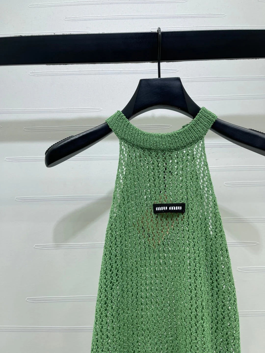 Miu Miu Mint green Halter-neck in Polyamide 373093