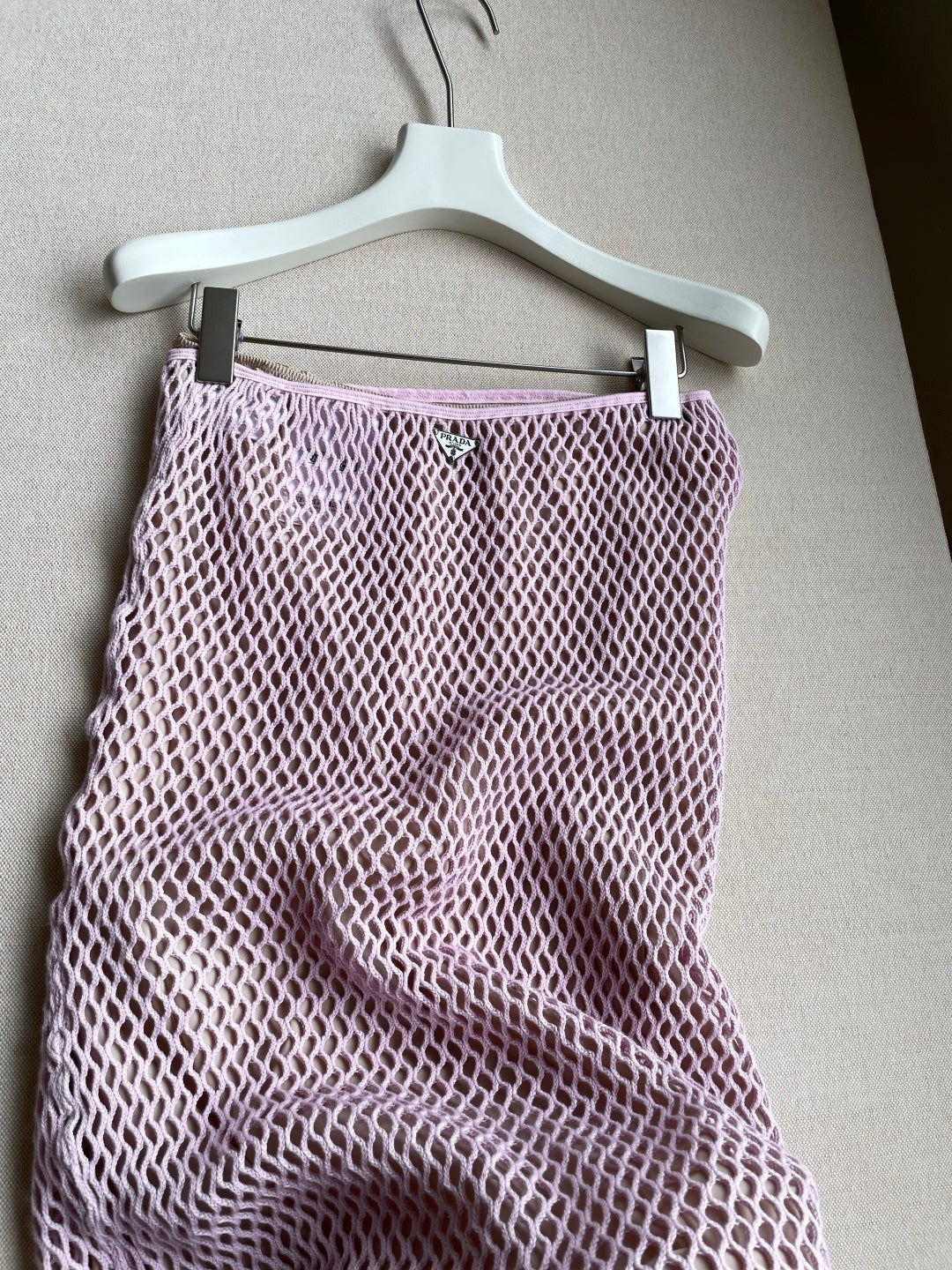 Prada 2026 Skirt Pink Mesh 654487
