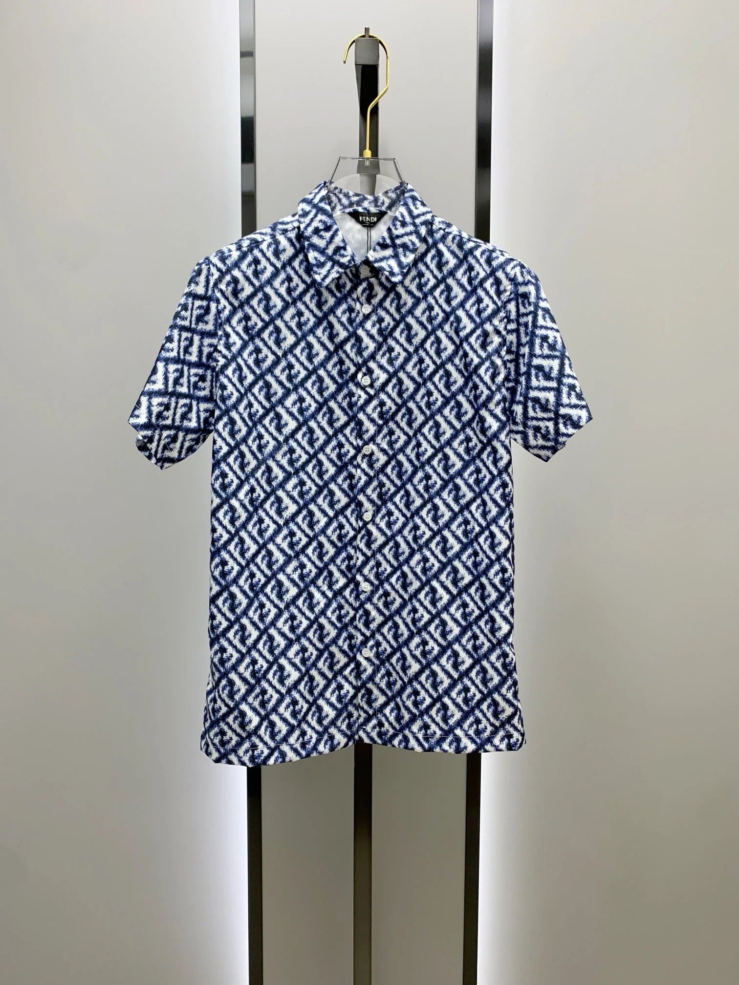 Fendi 2026 Men's Short-Sleeve Shirt Set Fabric 799290