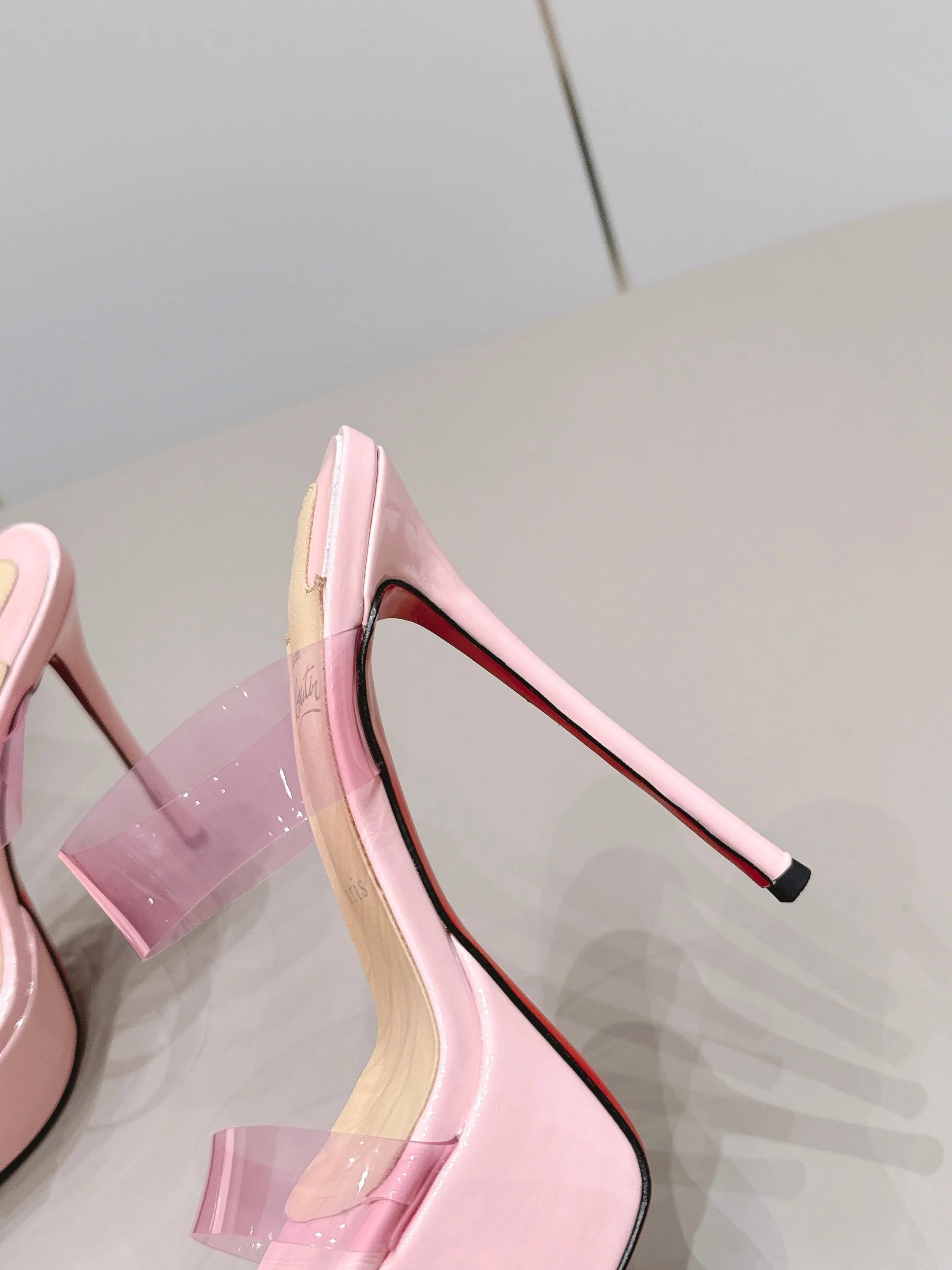 Christian Louboutin 2026 Just Nothing Alta Sandal 140mm PVC And Patent Leather 875845