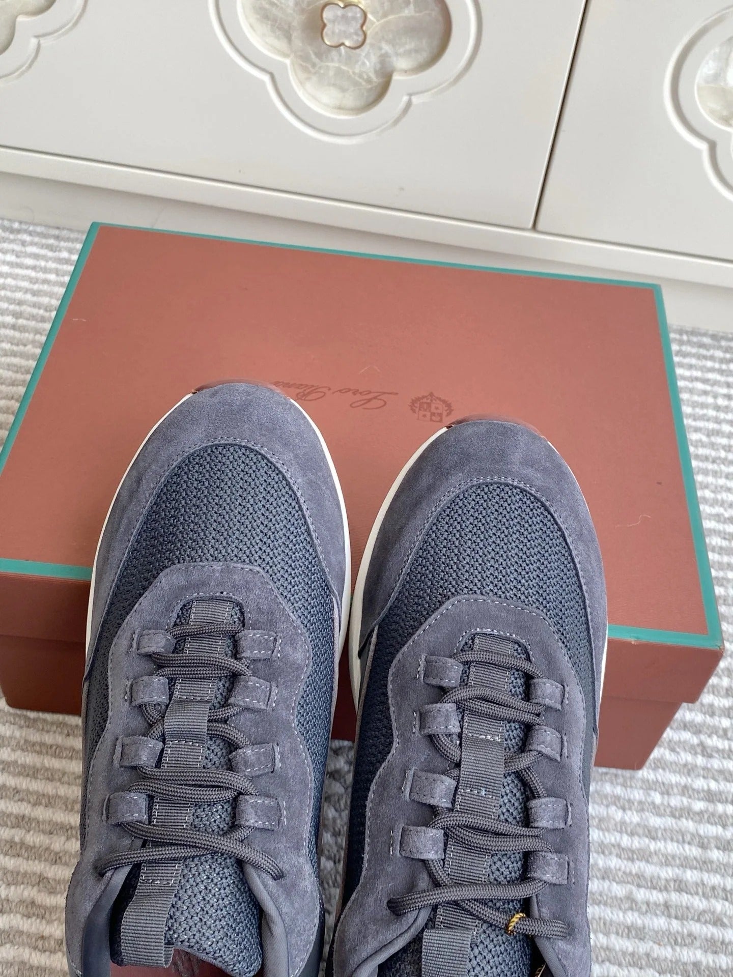 Loro Piana 2026 Week End Walk Sneaker Mesh Suede 934351