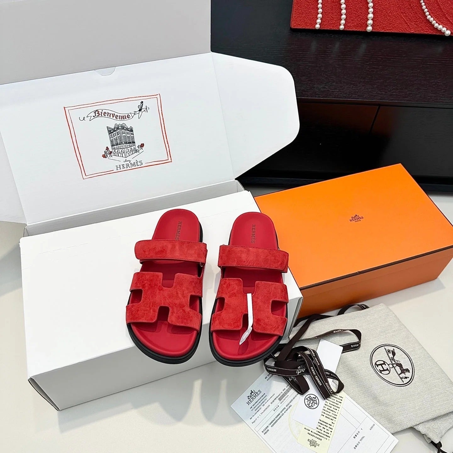 Hermes 2026 Chypre Sandal Suede Leather 992529