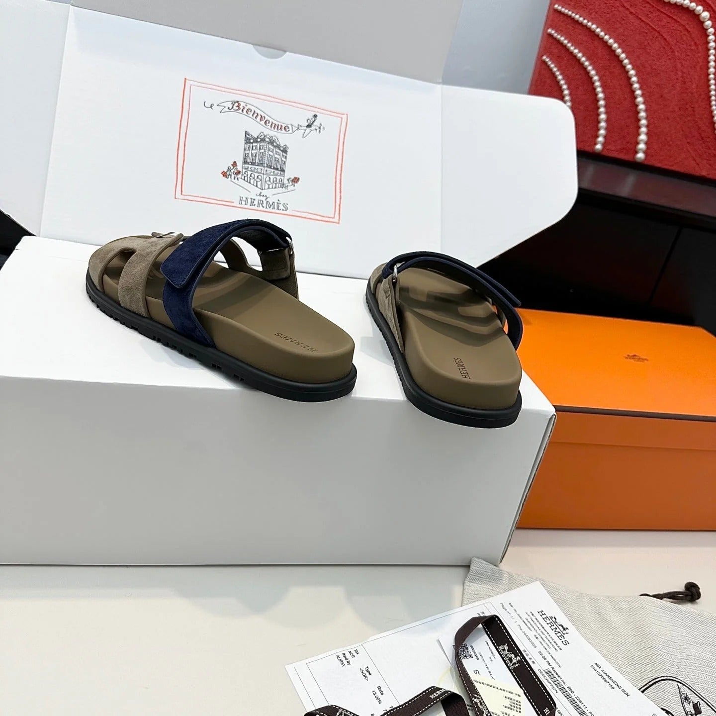 Hermes 2026 Chypre Sandal Suede Leather 992529