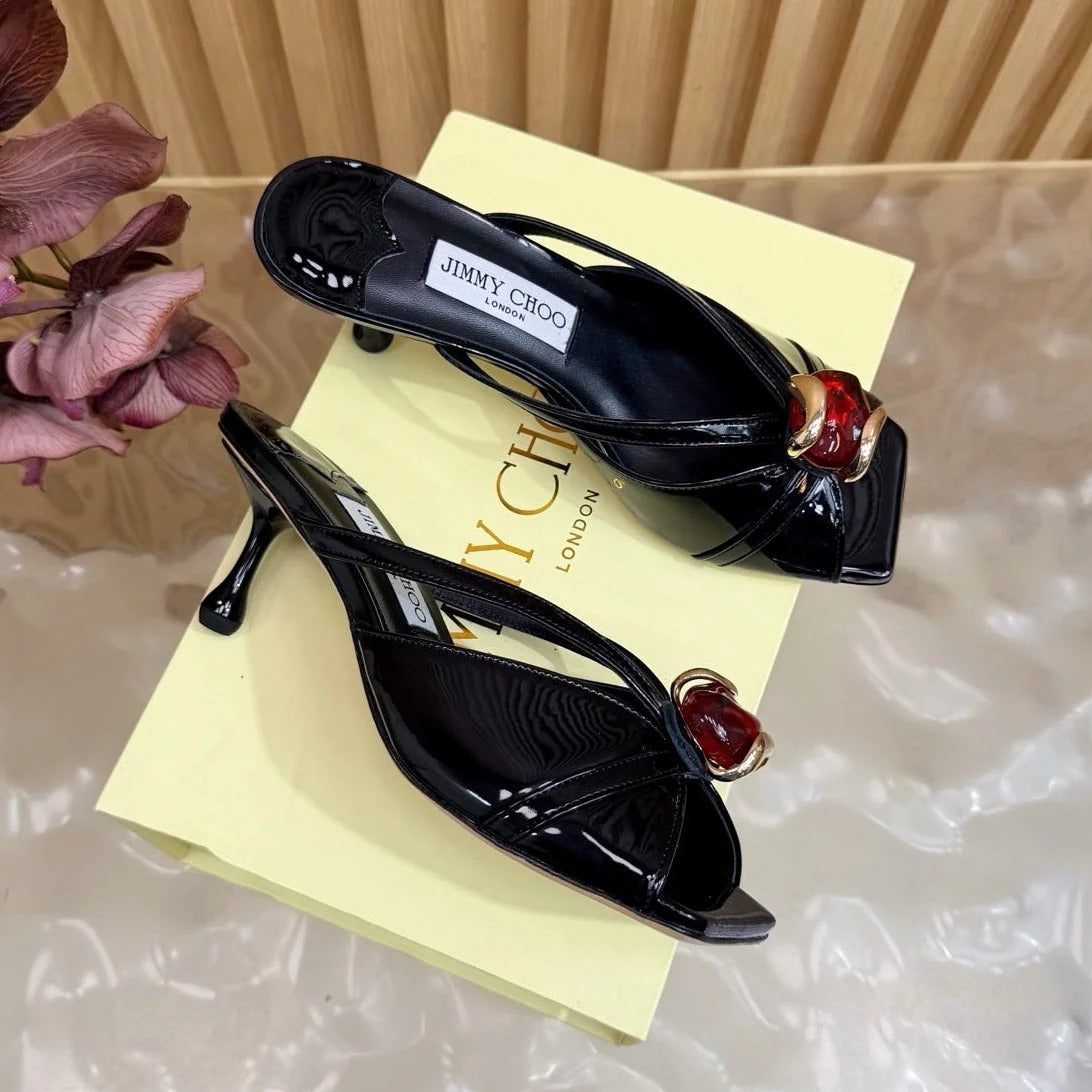 Jimmy Choo 2026 Brigitte Sandals 6.5cm Patent Leather 949774