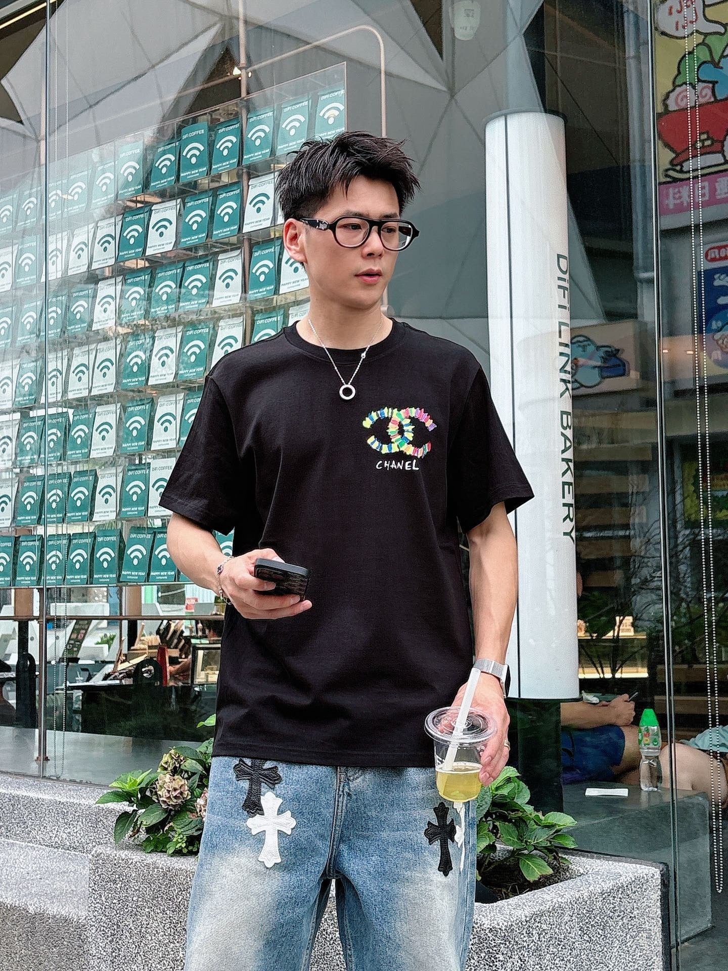 CC 2026 Short-Sleeve T-Shirt Double C Multicolor 419225