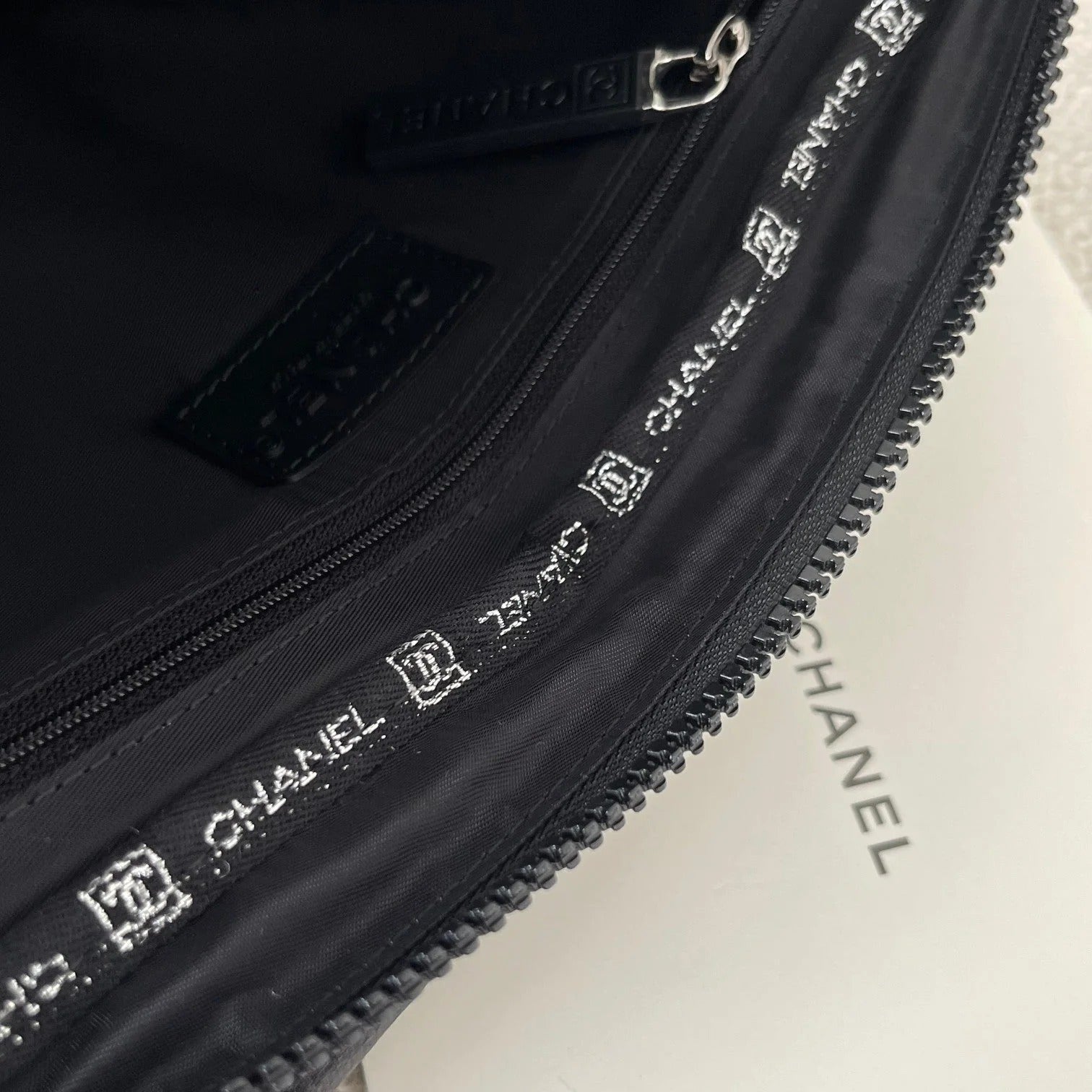 Chanel 2026 Backpack 28cm Black Fabric