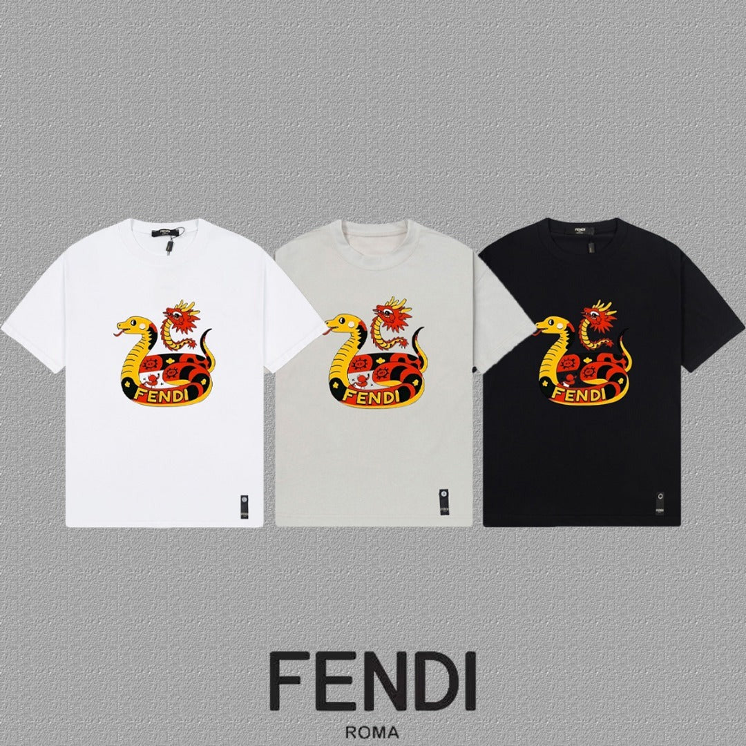 Fendi 2026 Men's Short-Sleeve T-Shirt Cotton 806090