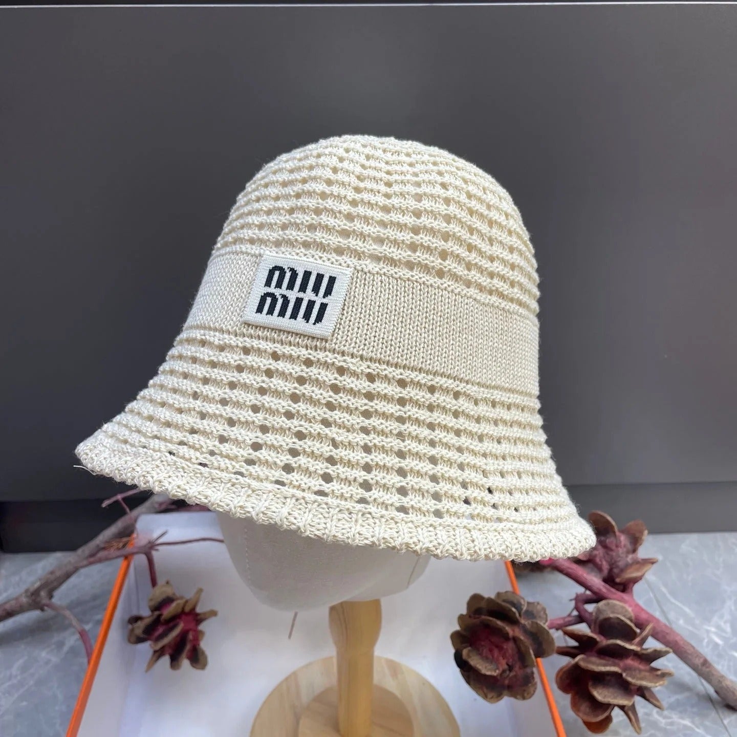 Miumiu Knitted Bucket Hat 214532