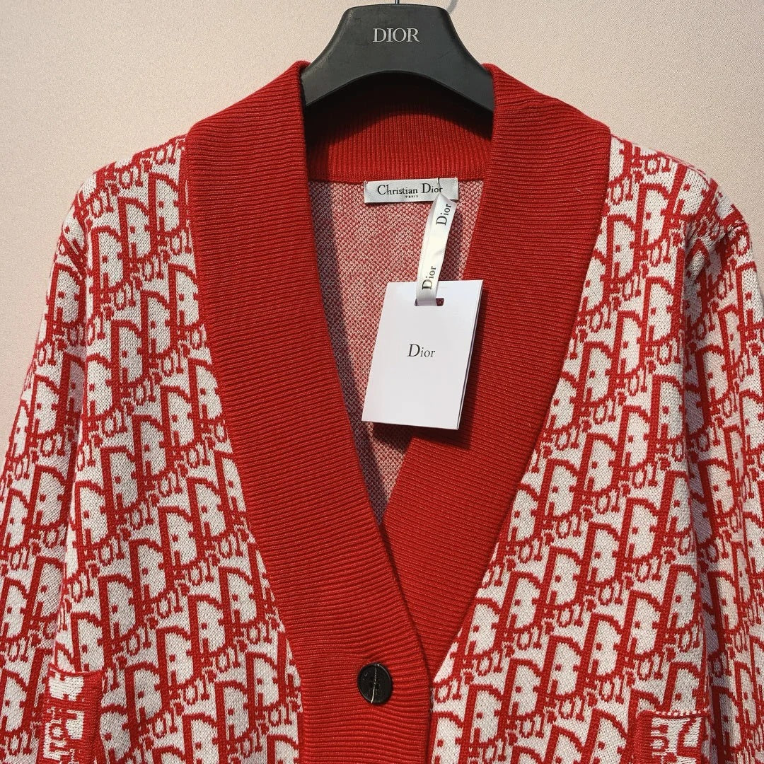 DIOR 25S V-NECK KNIT CARDIGAN 697